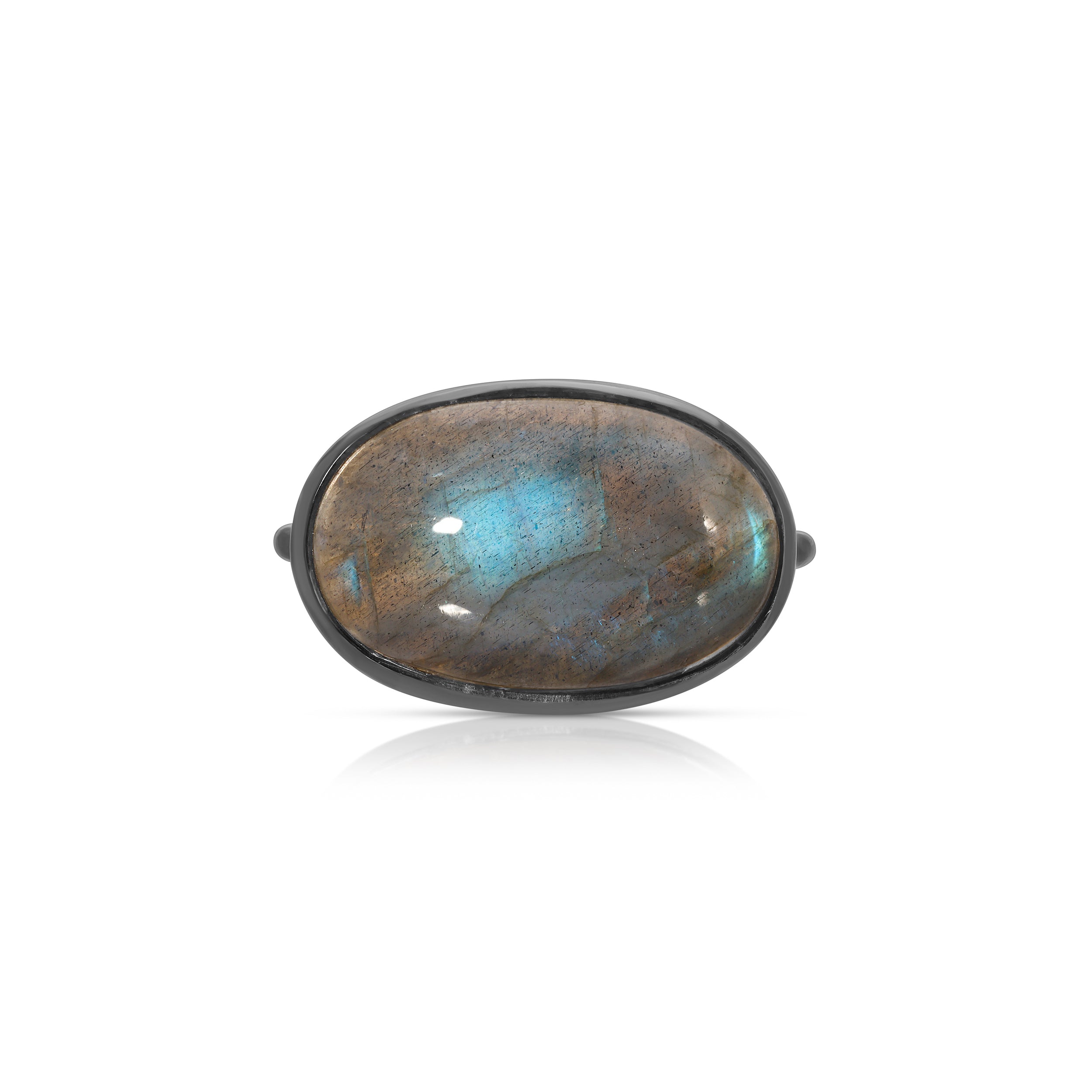 Oval Labradorite Dome Ring