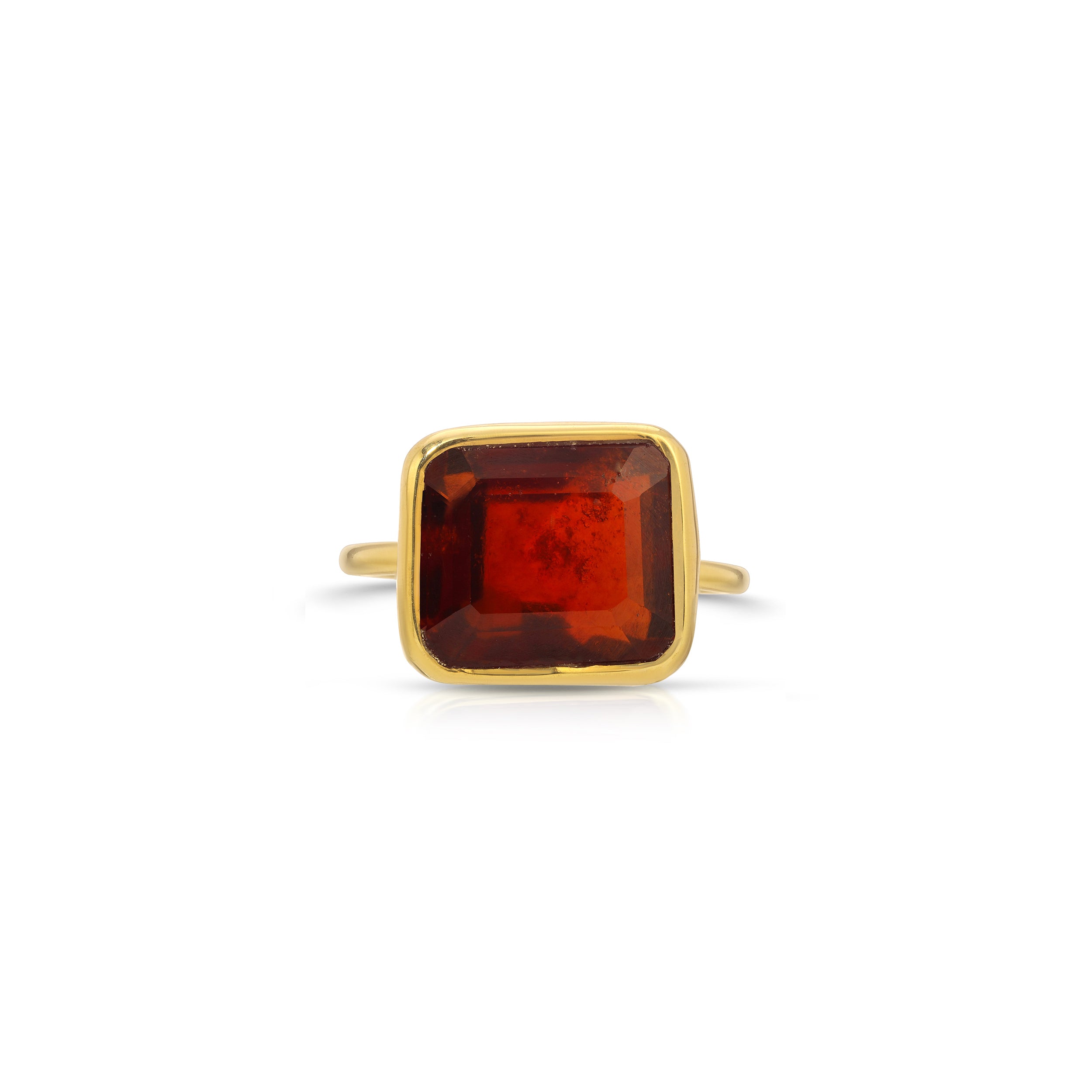 Orange Garnet Dress Ring