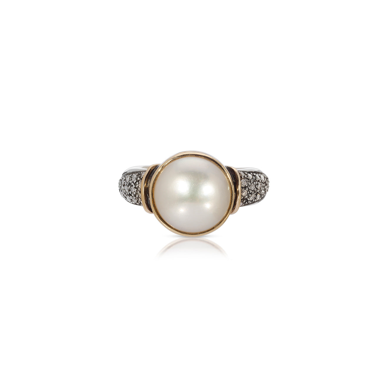 Pearl Diamond Enhancer Dress Ring