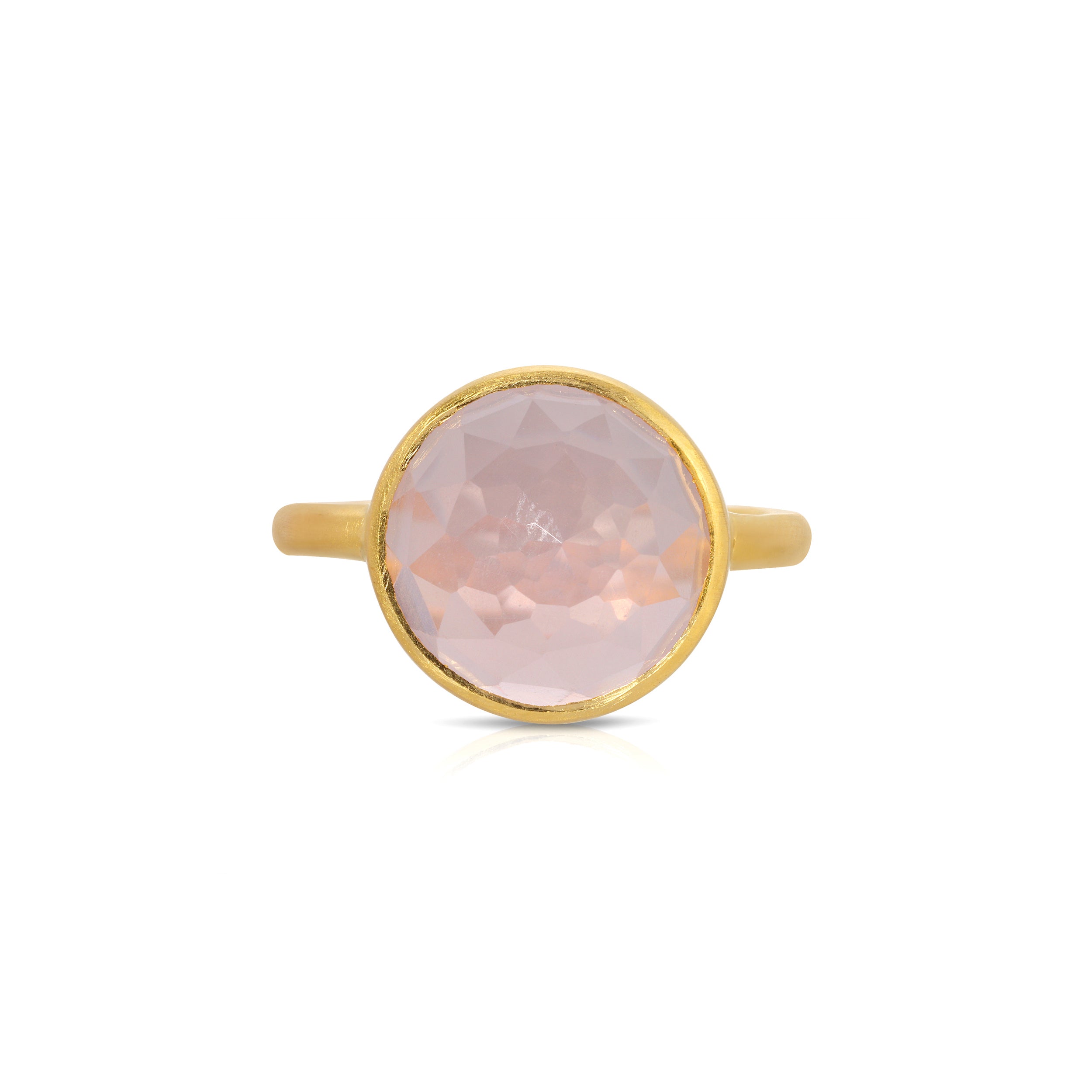 Rose Quartz Dome Ring