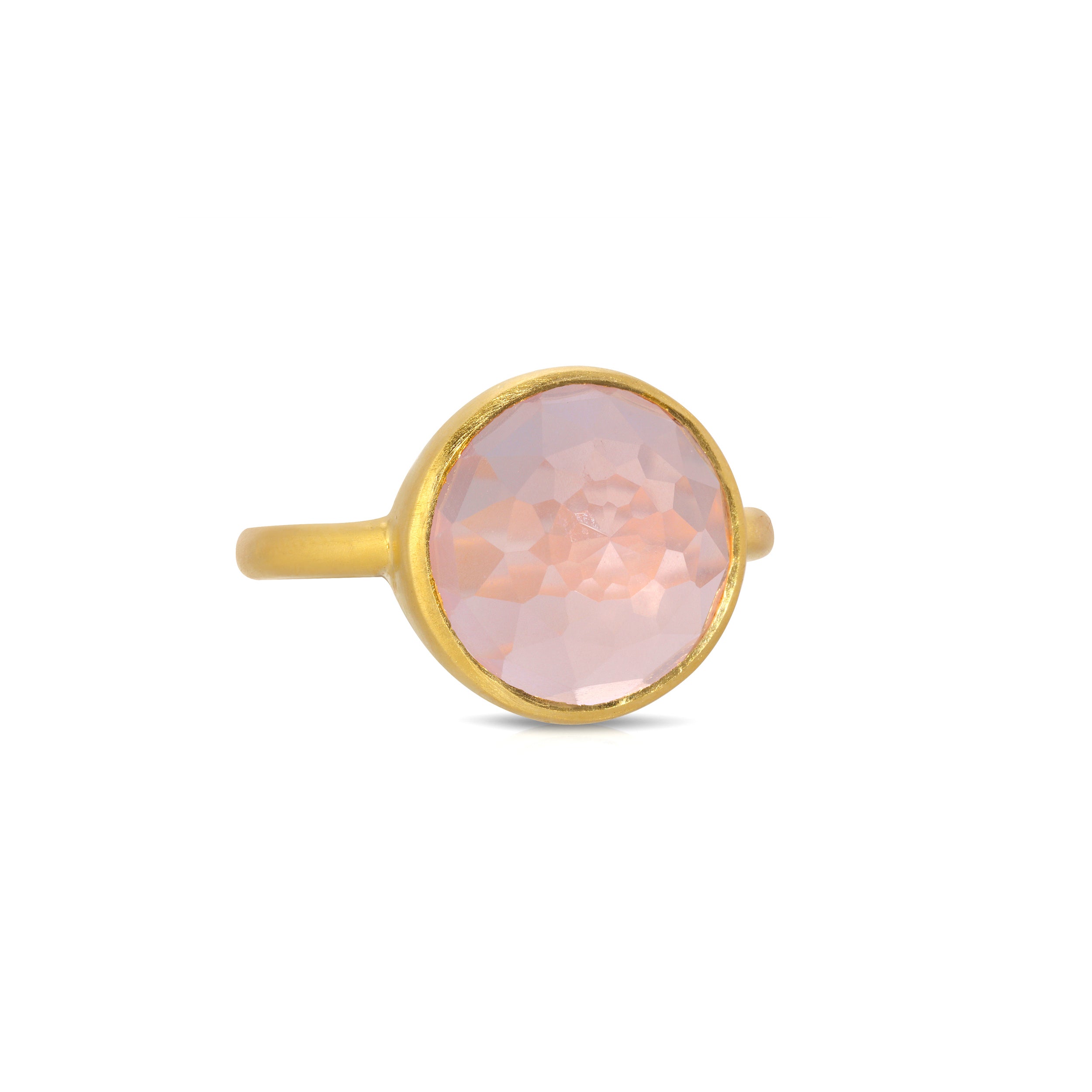 Rose Quartz Dome Ring