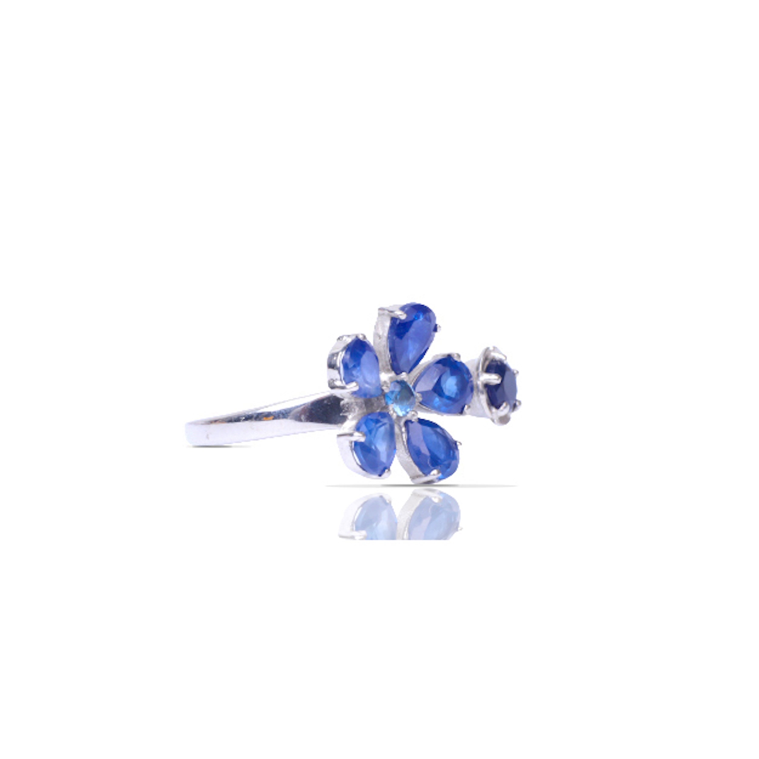 Floral Sapphire Ring