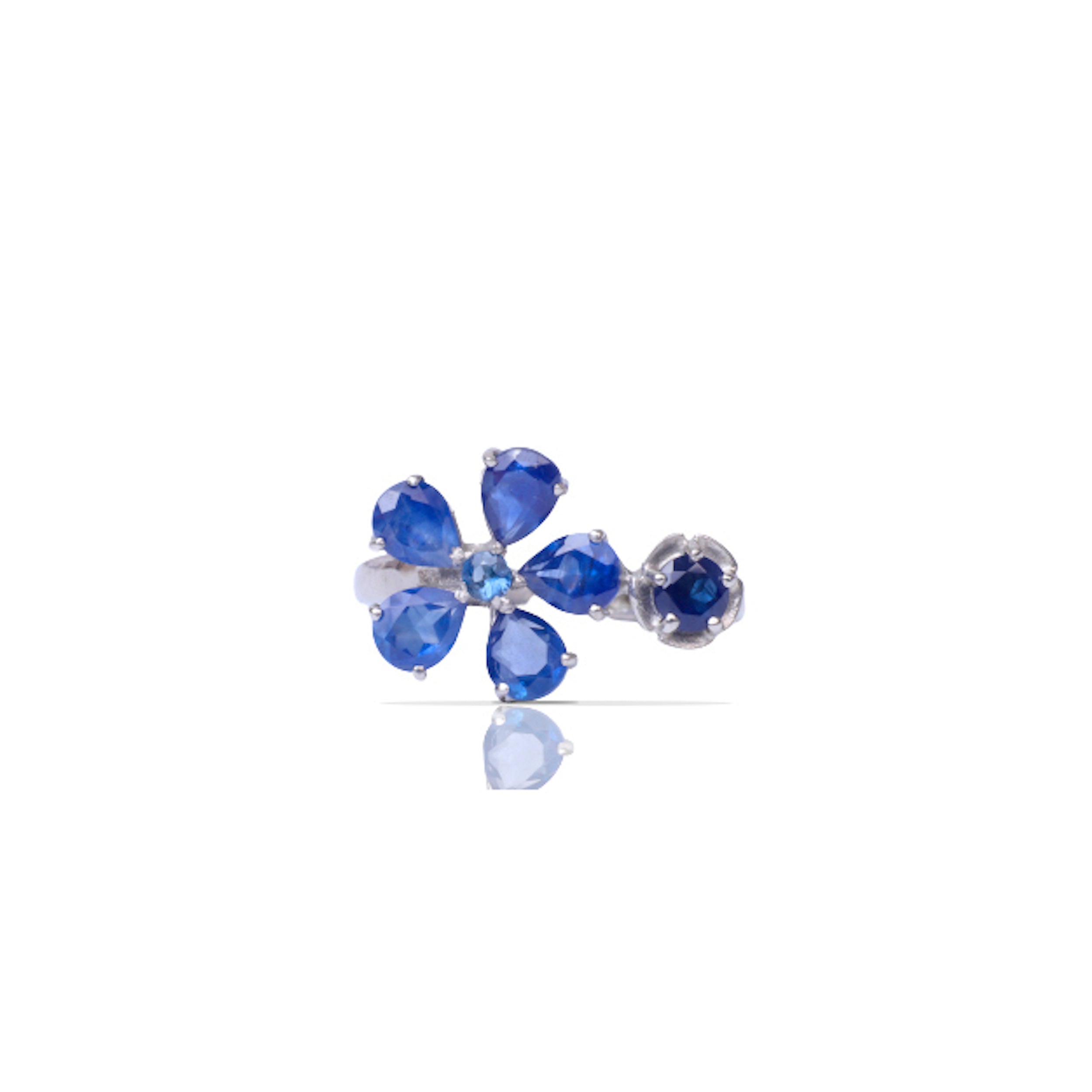 Floral Sapphire Ring