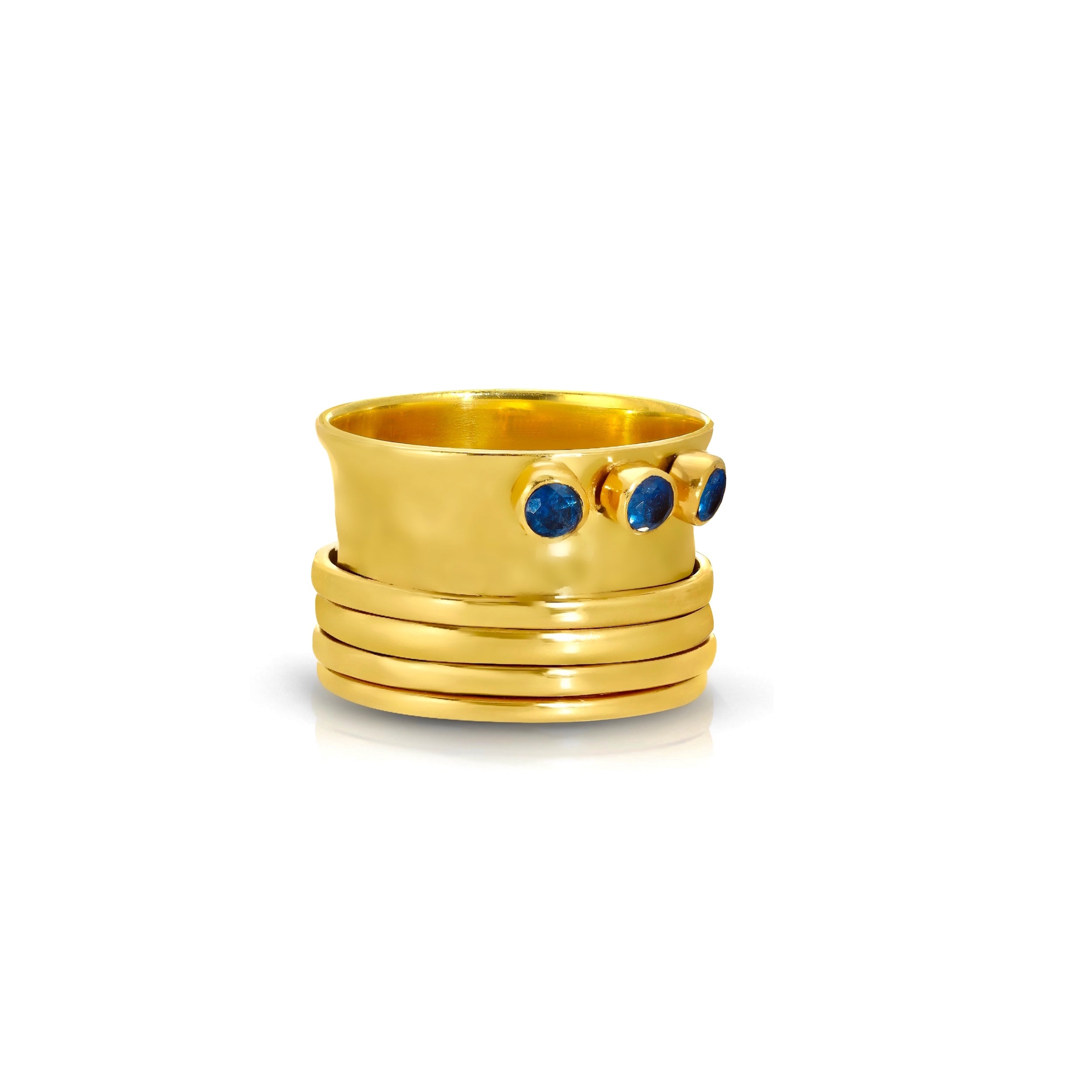 Sapphire Mogul Spin Band
