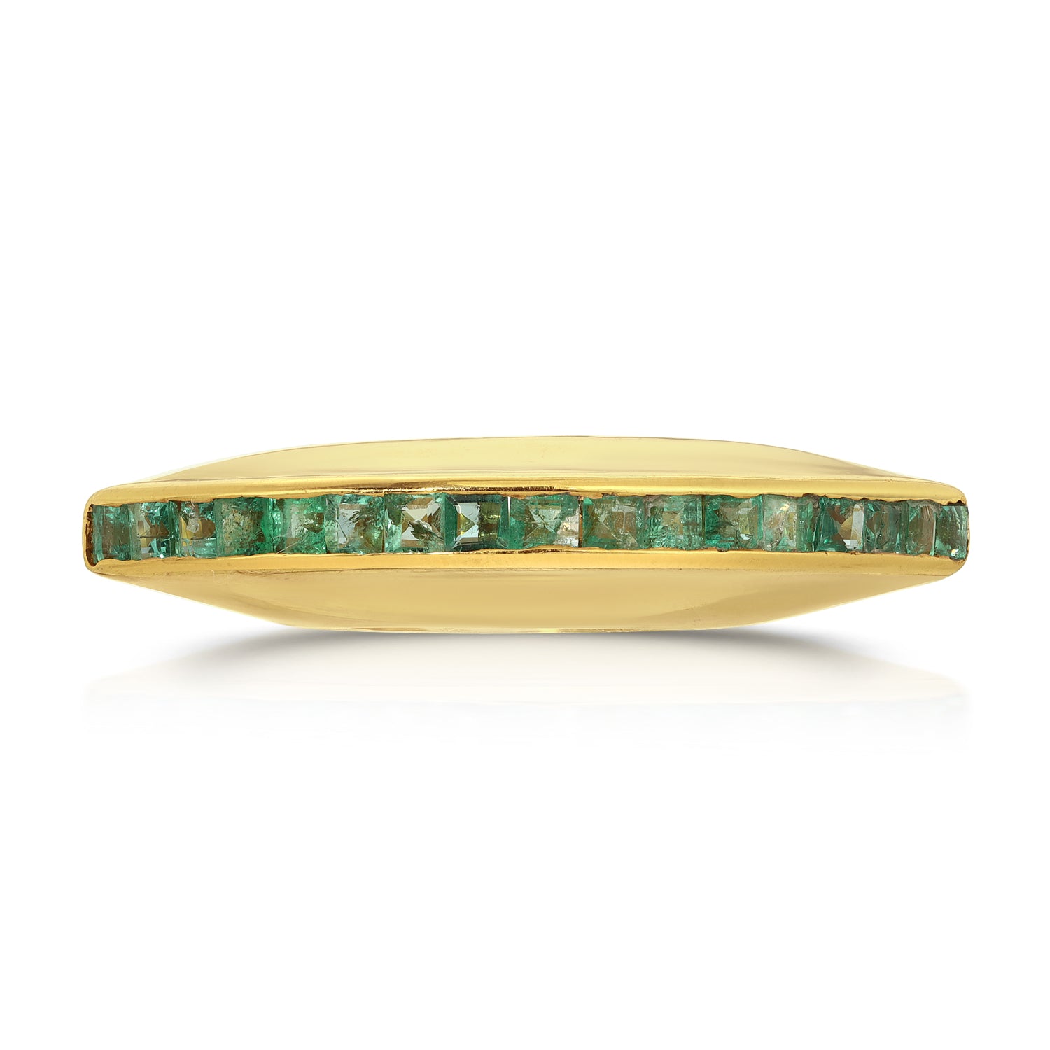 Emerald Mohican Cocktail Ring