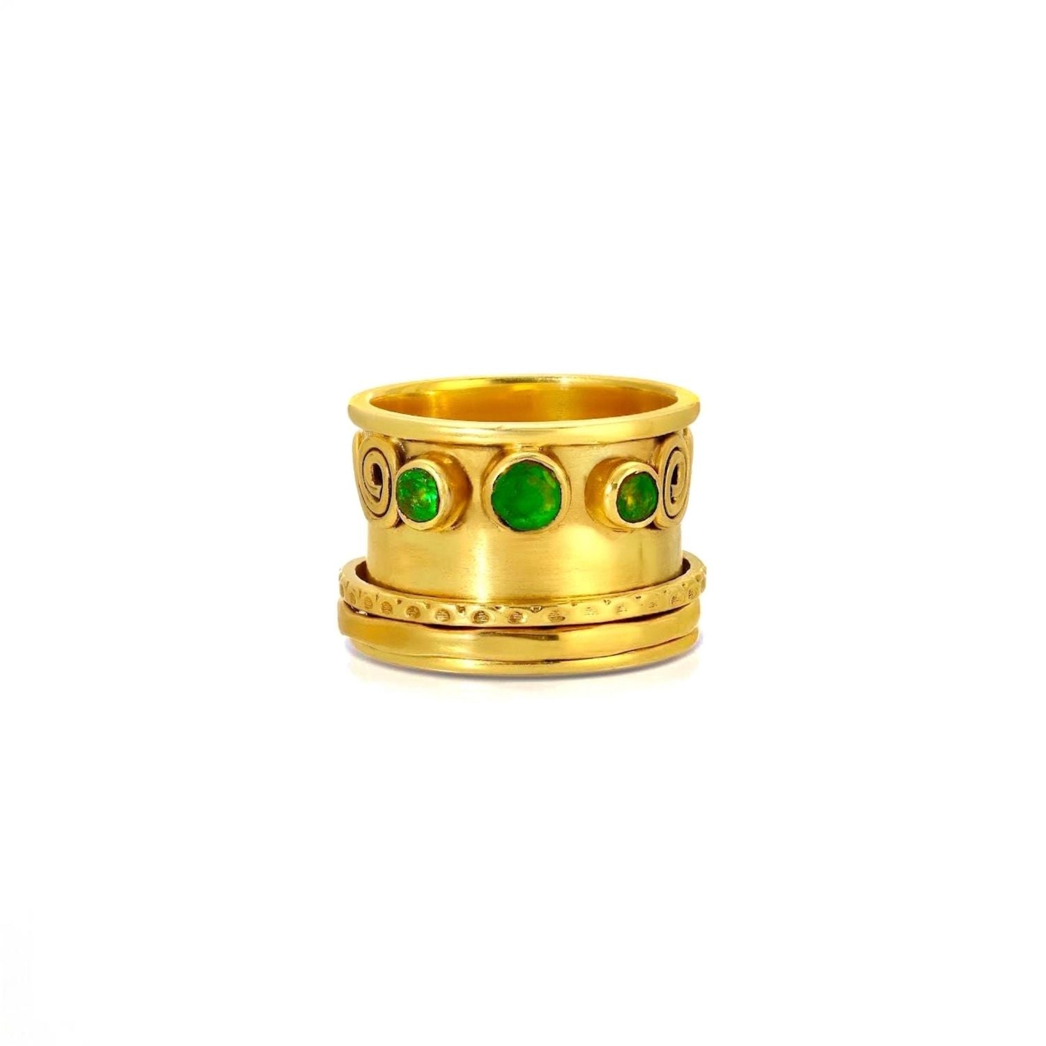 Emerald Mogul Spin Band