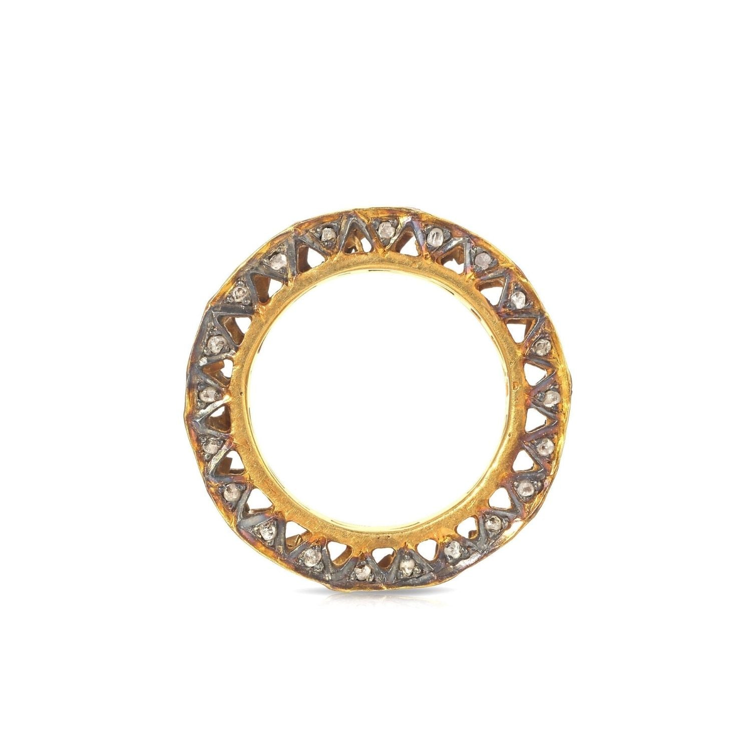 Rock N Roll Regal Diamond Bolt Ring