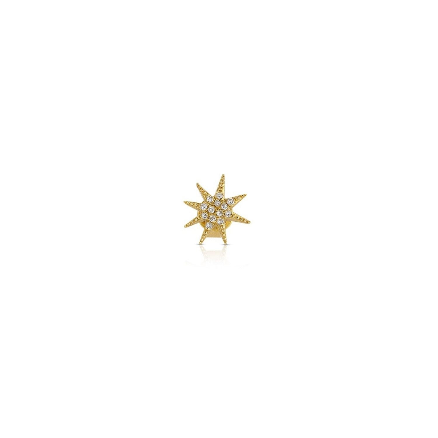 Diamond Starburst Single Stud