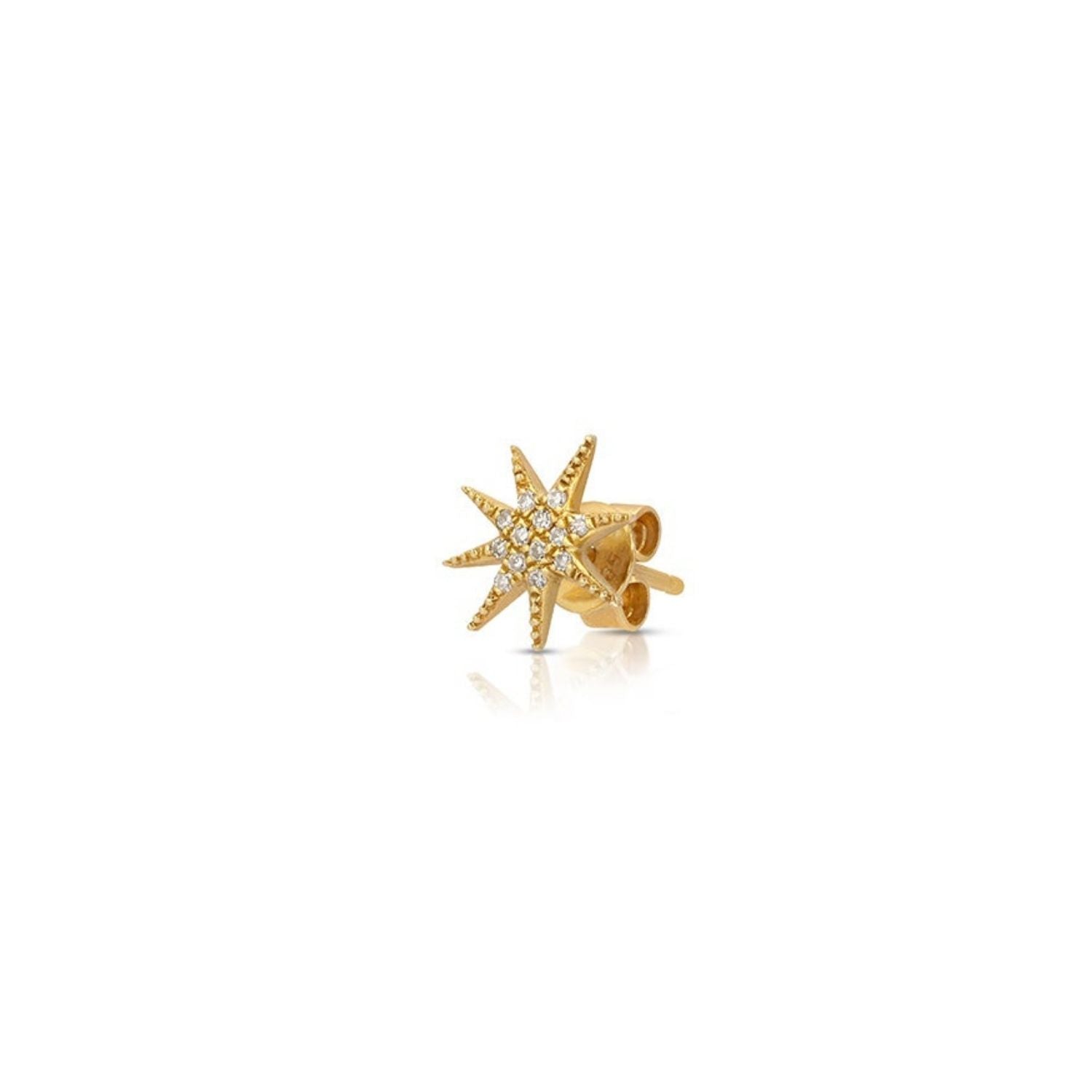 Diamond Starburst Single Stud
