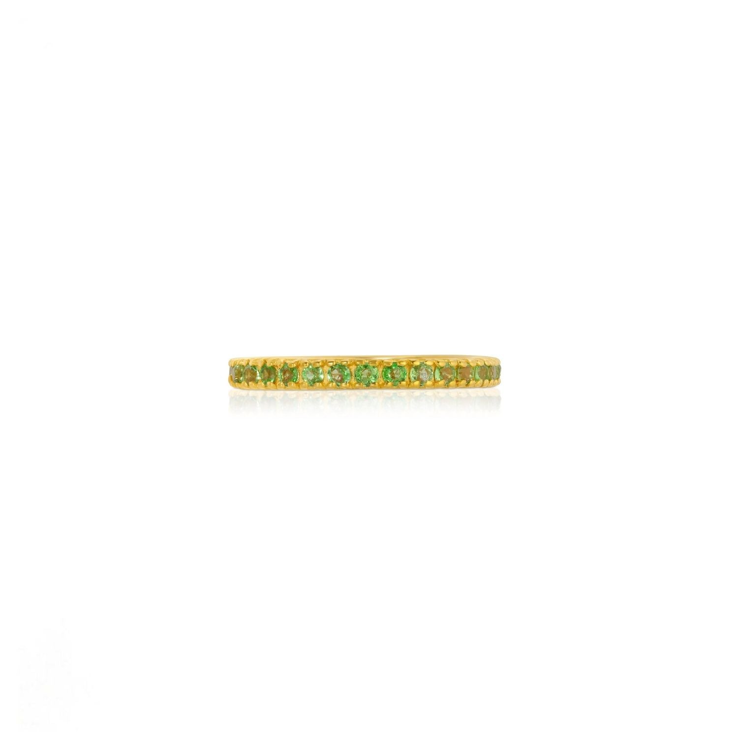 Petite Jai Tsavorite Eternity Band