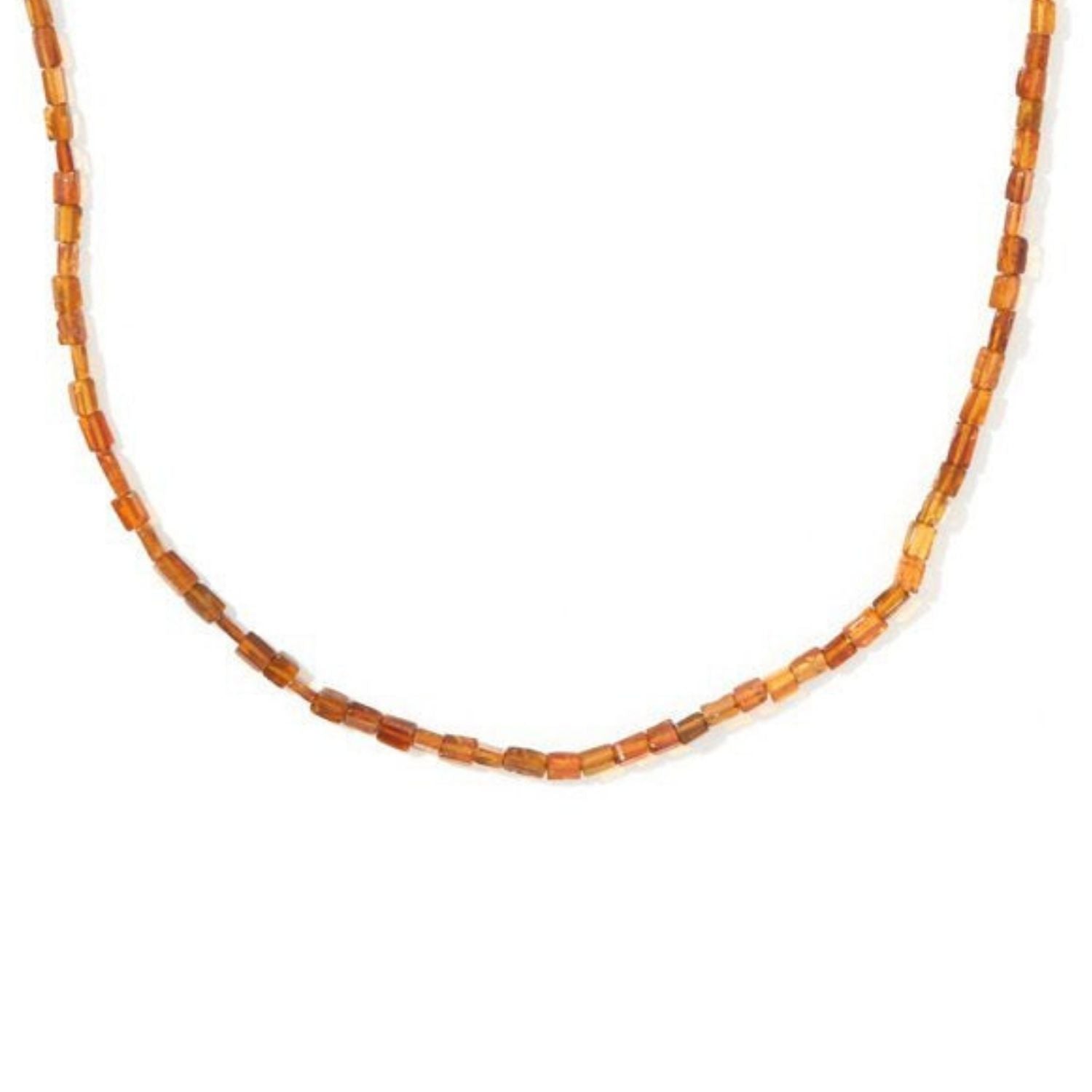 Amber Brown Tourmaline Necklace
