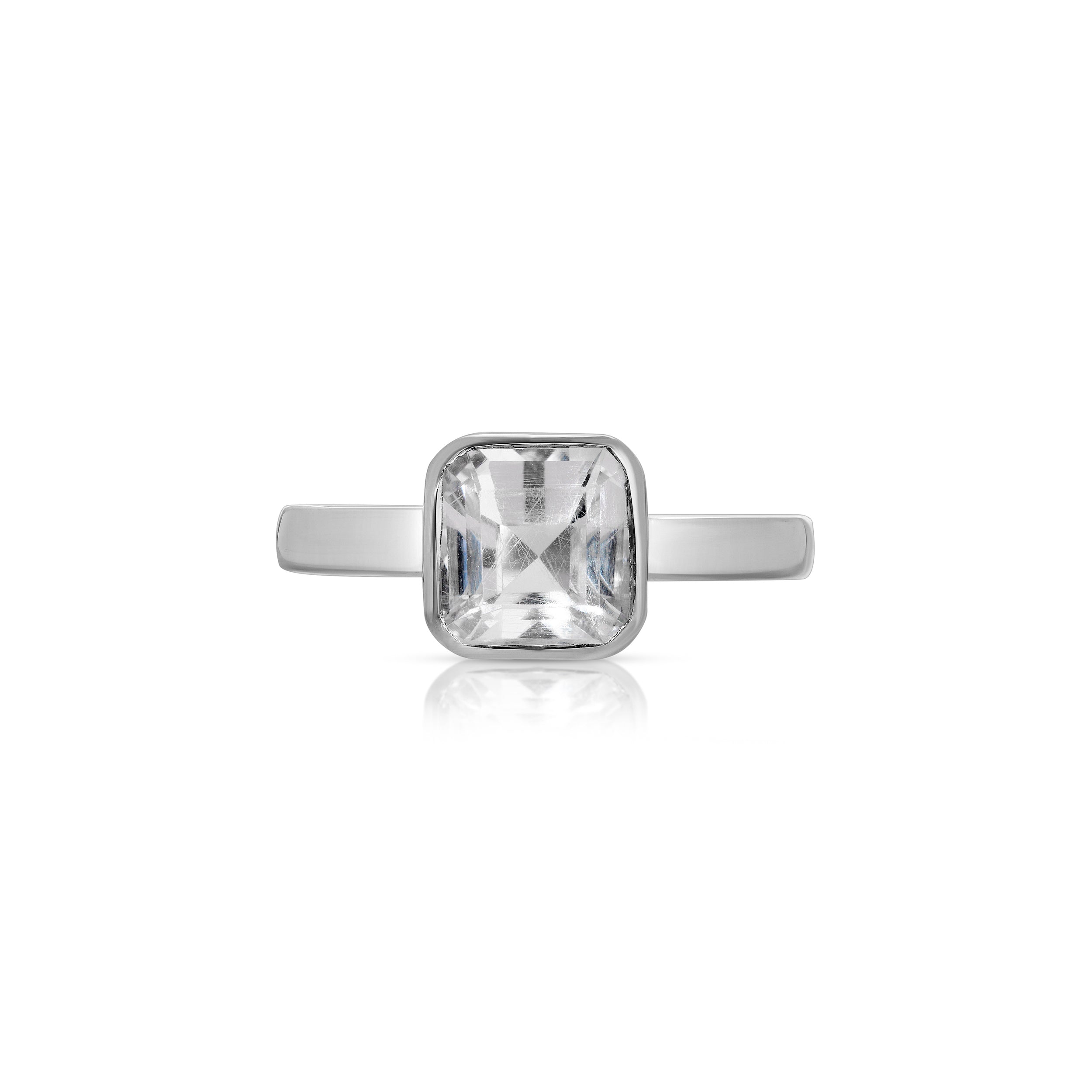 White Spinel Dress Ring