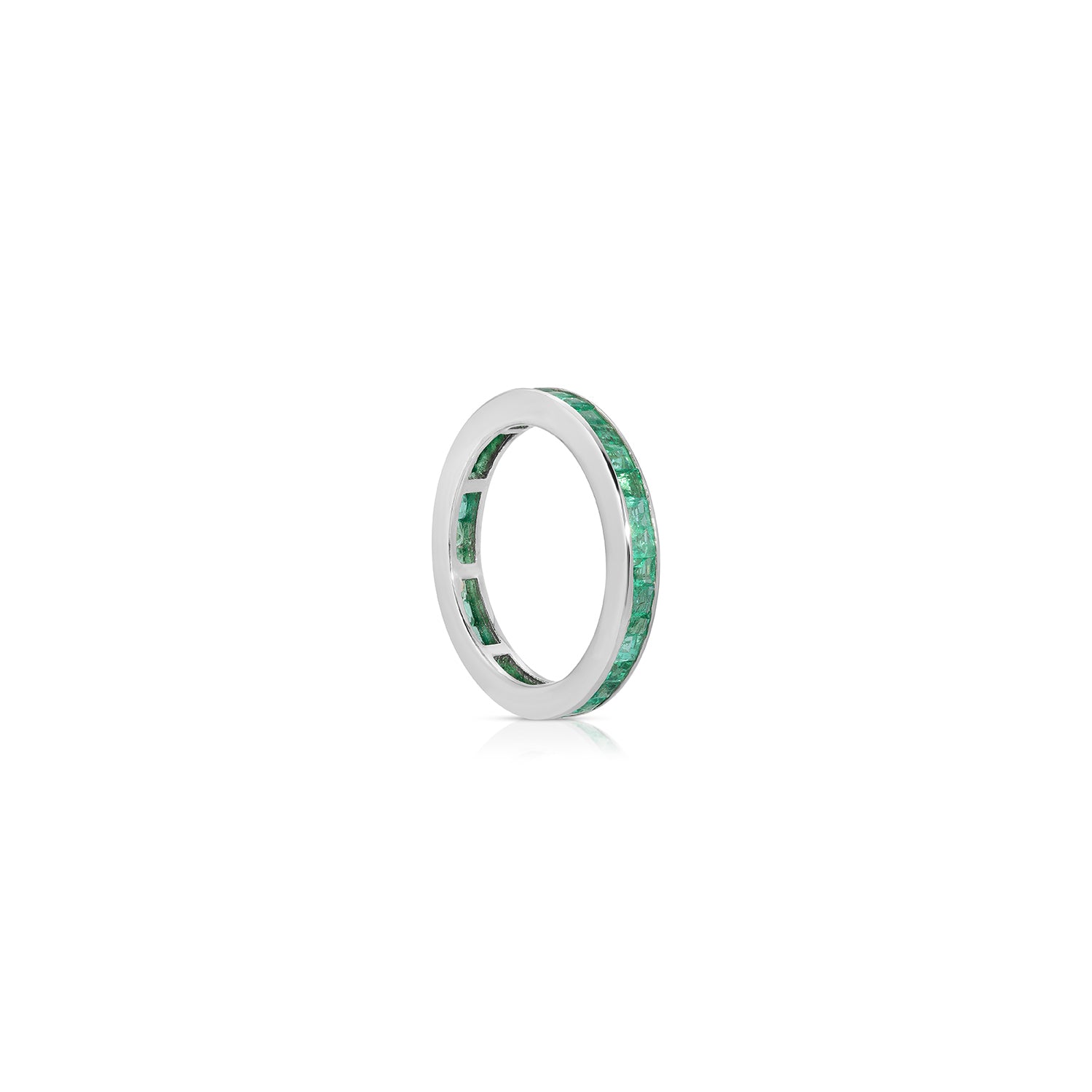 Emerald Baguette Eternity Band