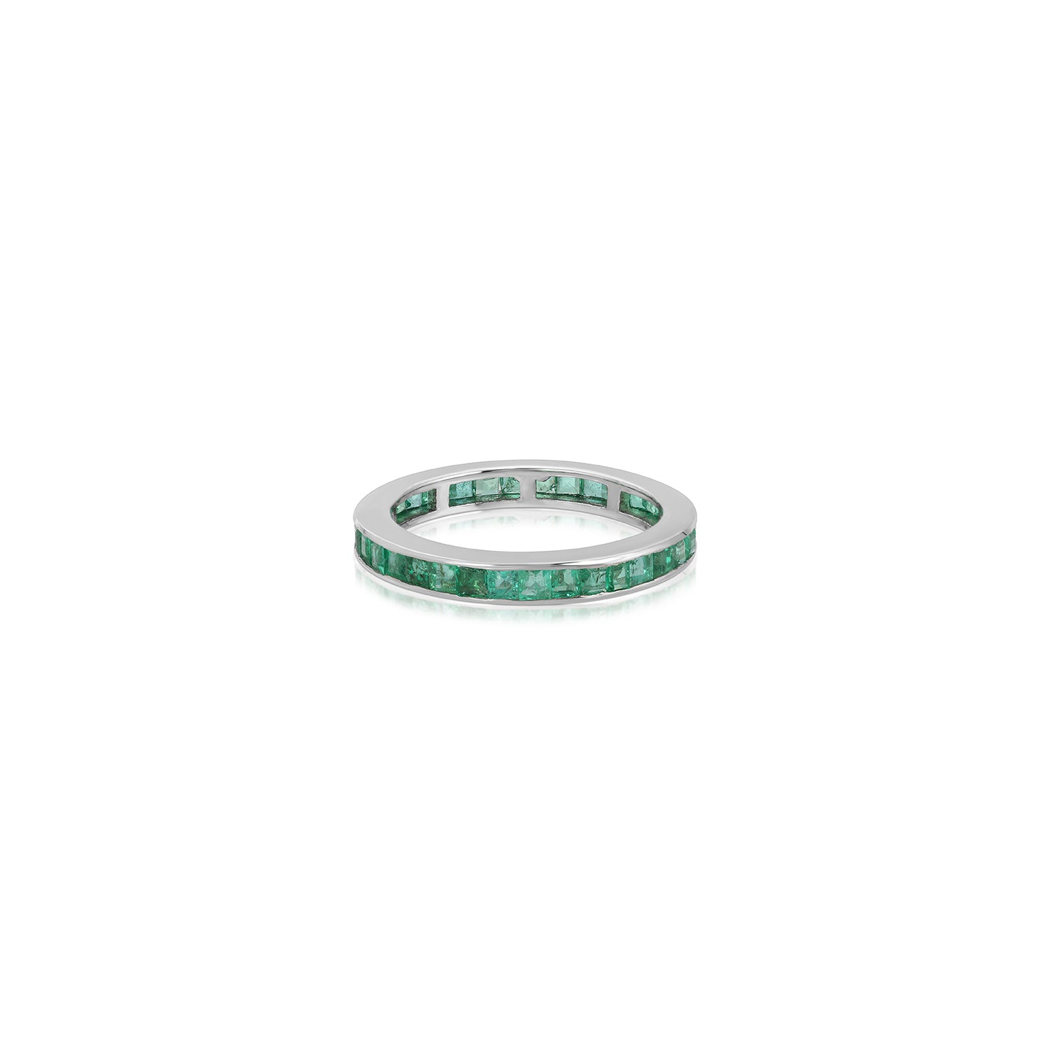 Emerald Baguette Eternity Band