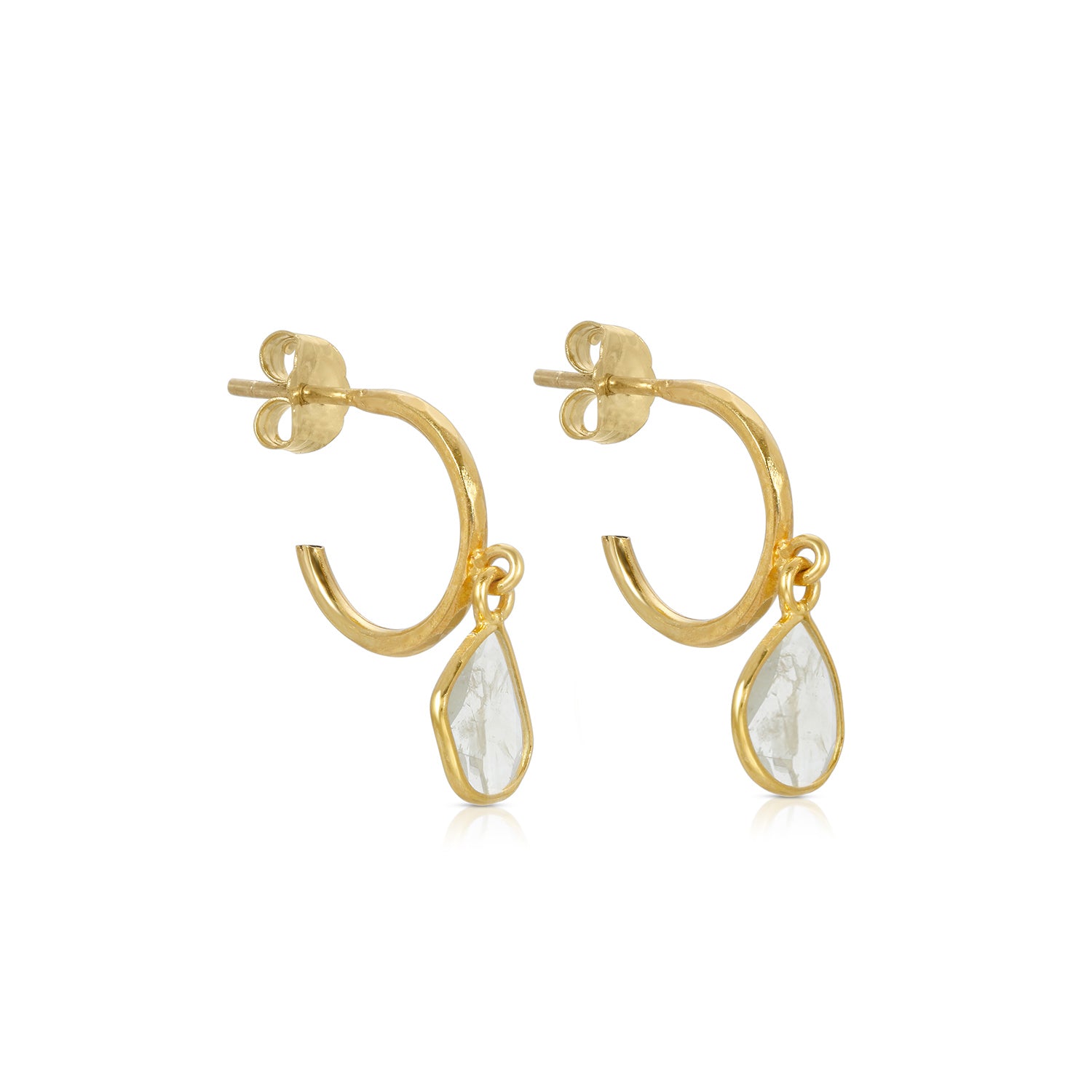 Petit Ethereal Ice Diamond Hoop Earrings