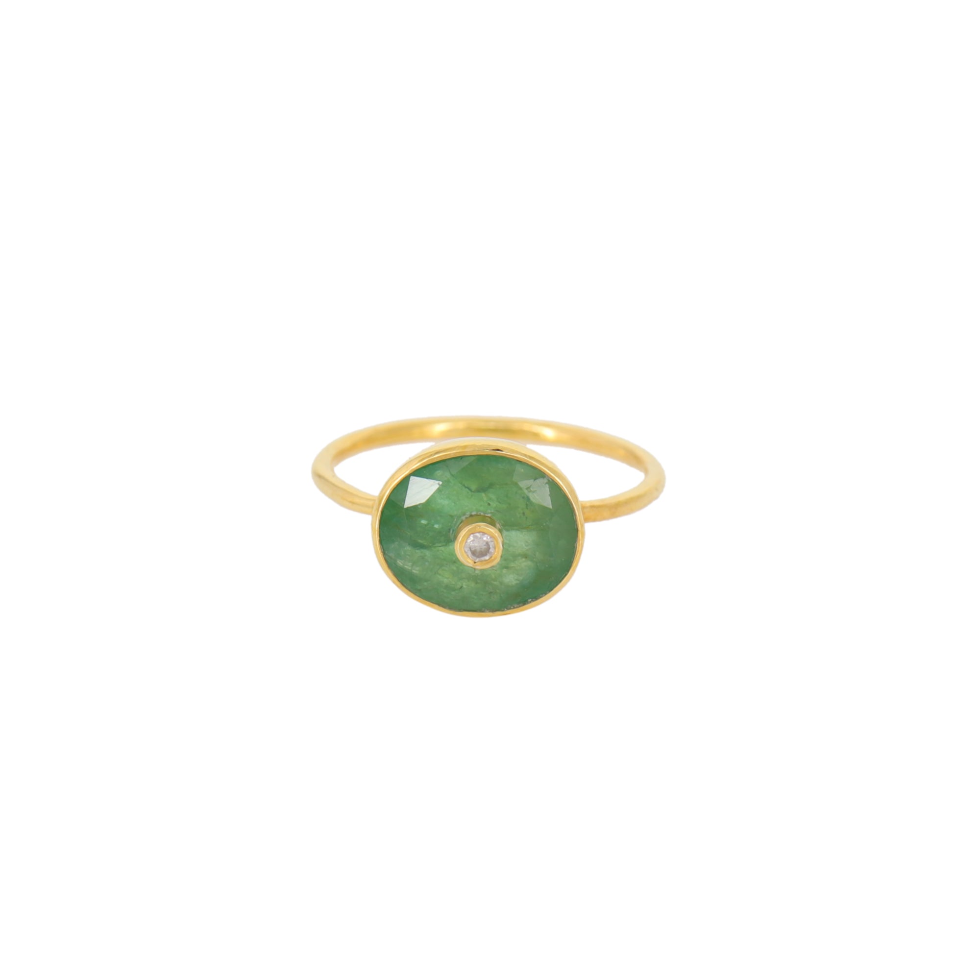 Emerald Diamond DBD Ring