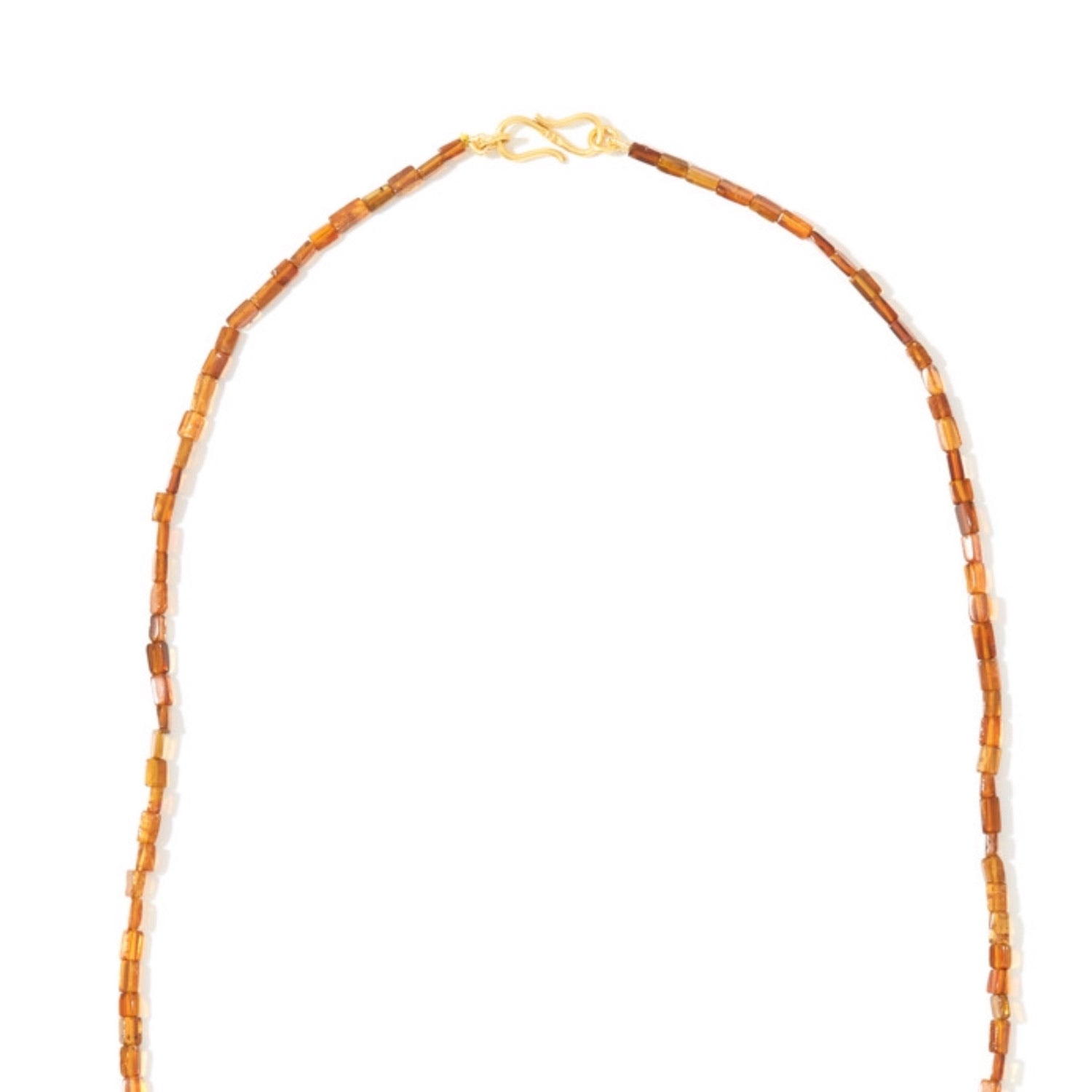 Amber Brown Tourmaline Necklace-Necklace-Jaipur Atelier