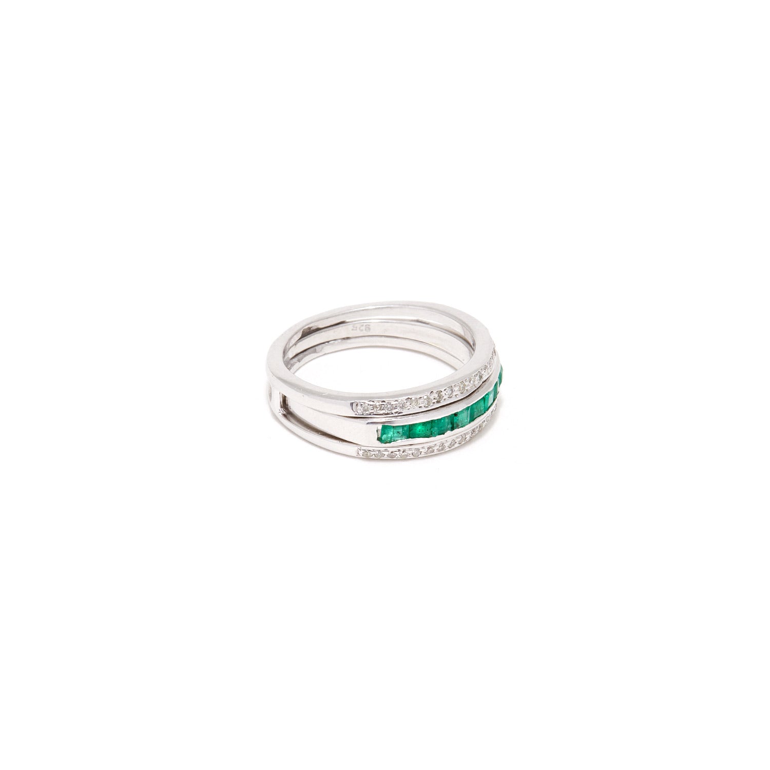 Diamond Gem Baguette Convertible Ring-Ring-Jaipur Atelier