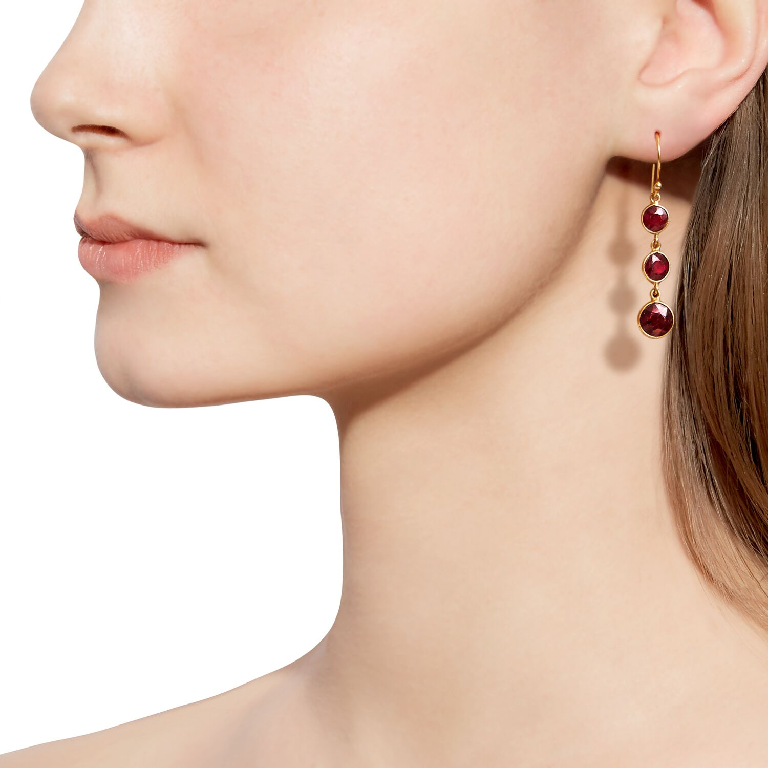 Petit Jai Sapphire Strike Three Earrings