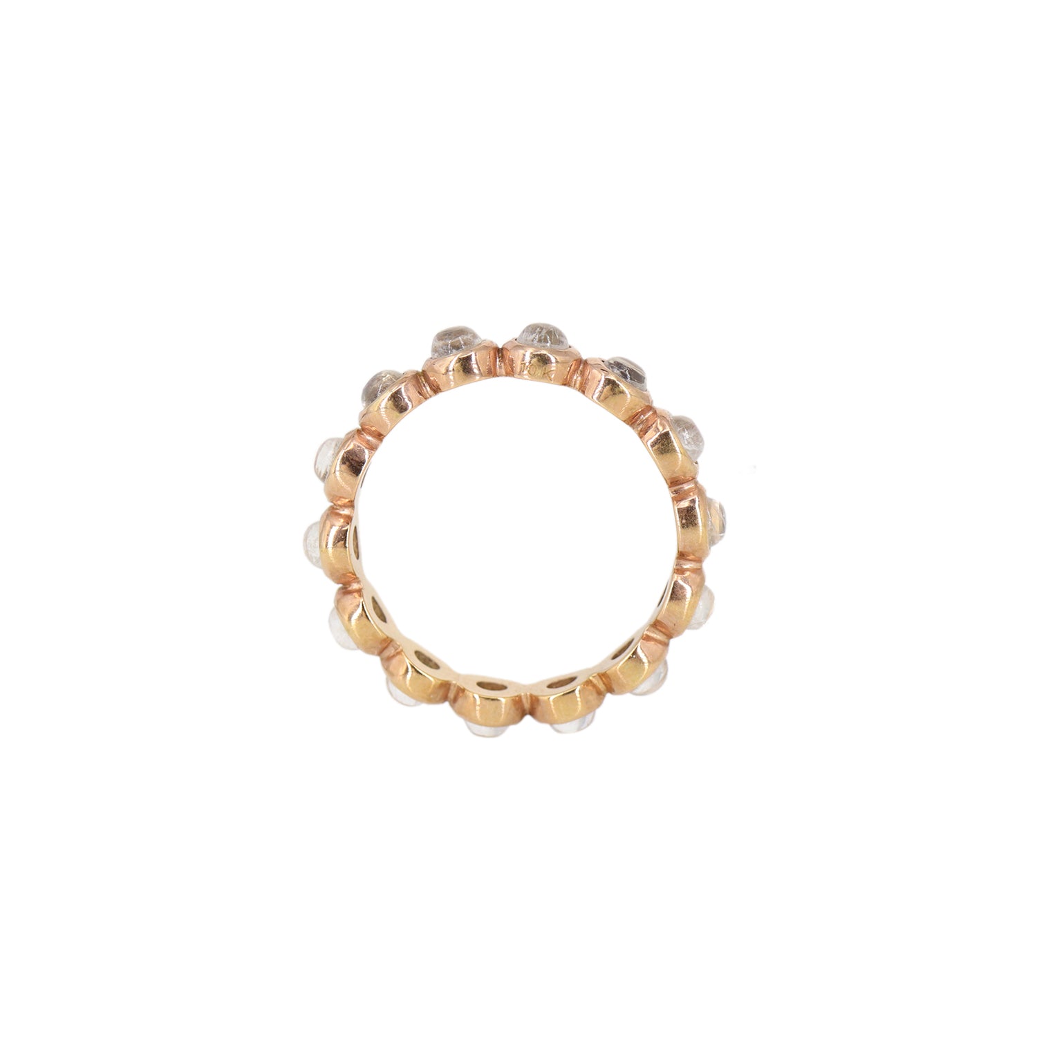 Rose Moonstone Eternity Band