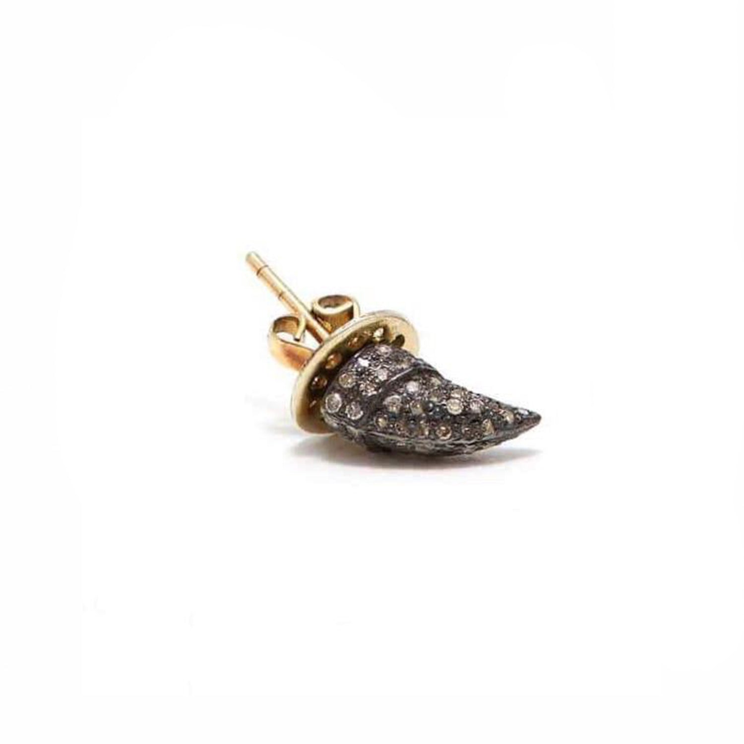 Black Diamond Tiger Thorn Earrings