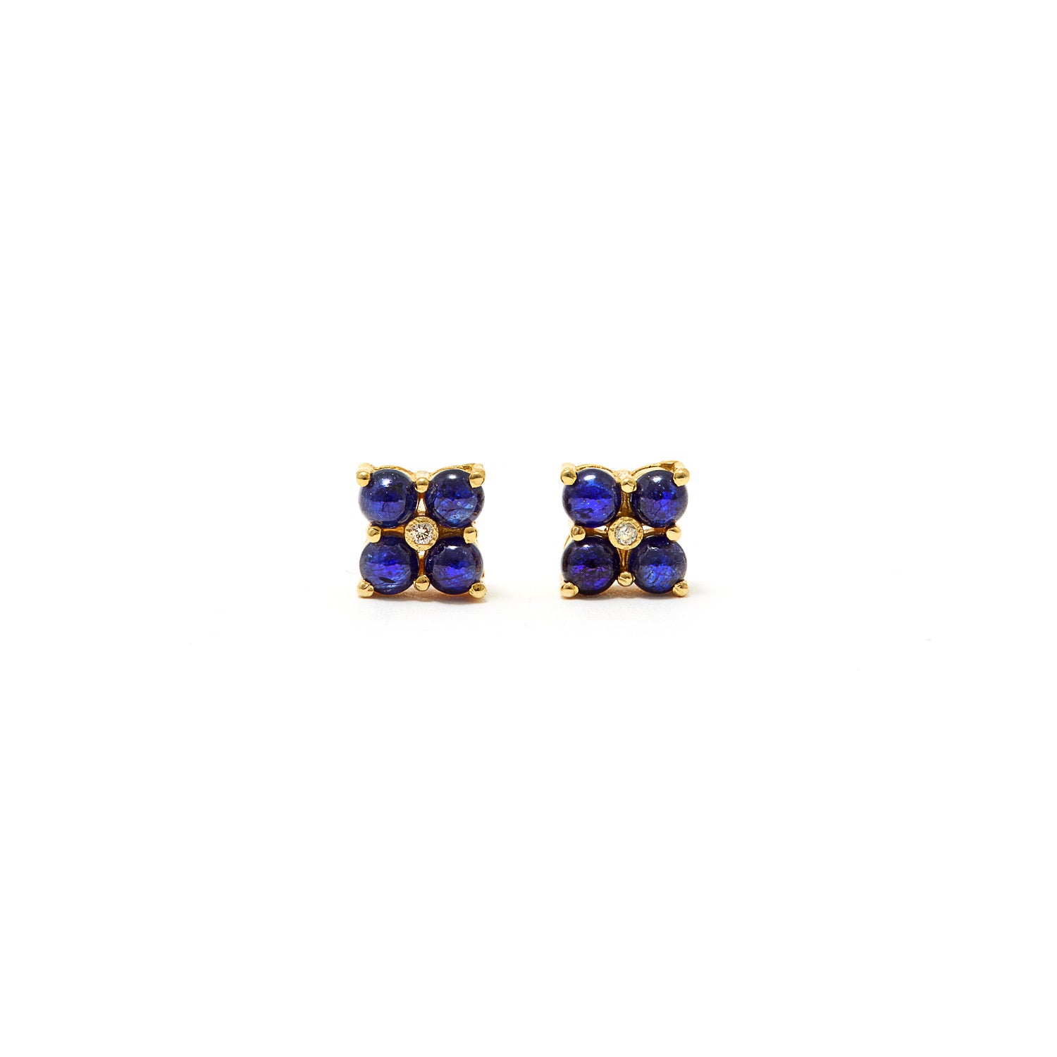 Petit Jai Sapphire Diamond Earrings