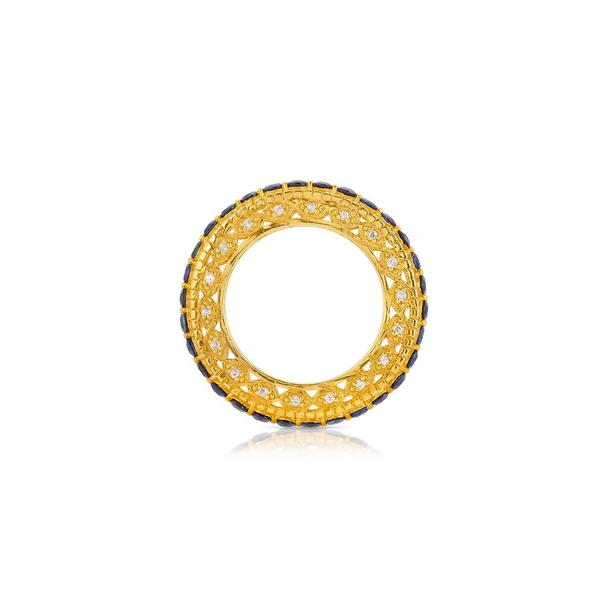 Mara Sapphire Diamond Eternity Band