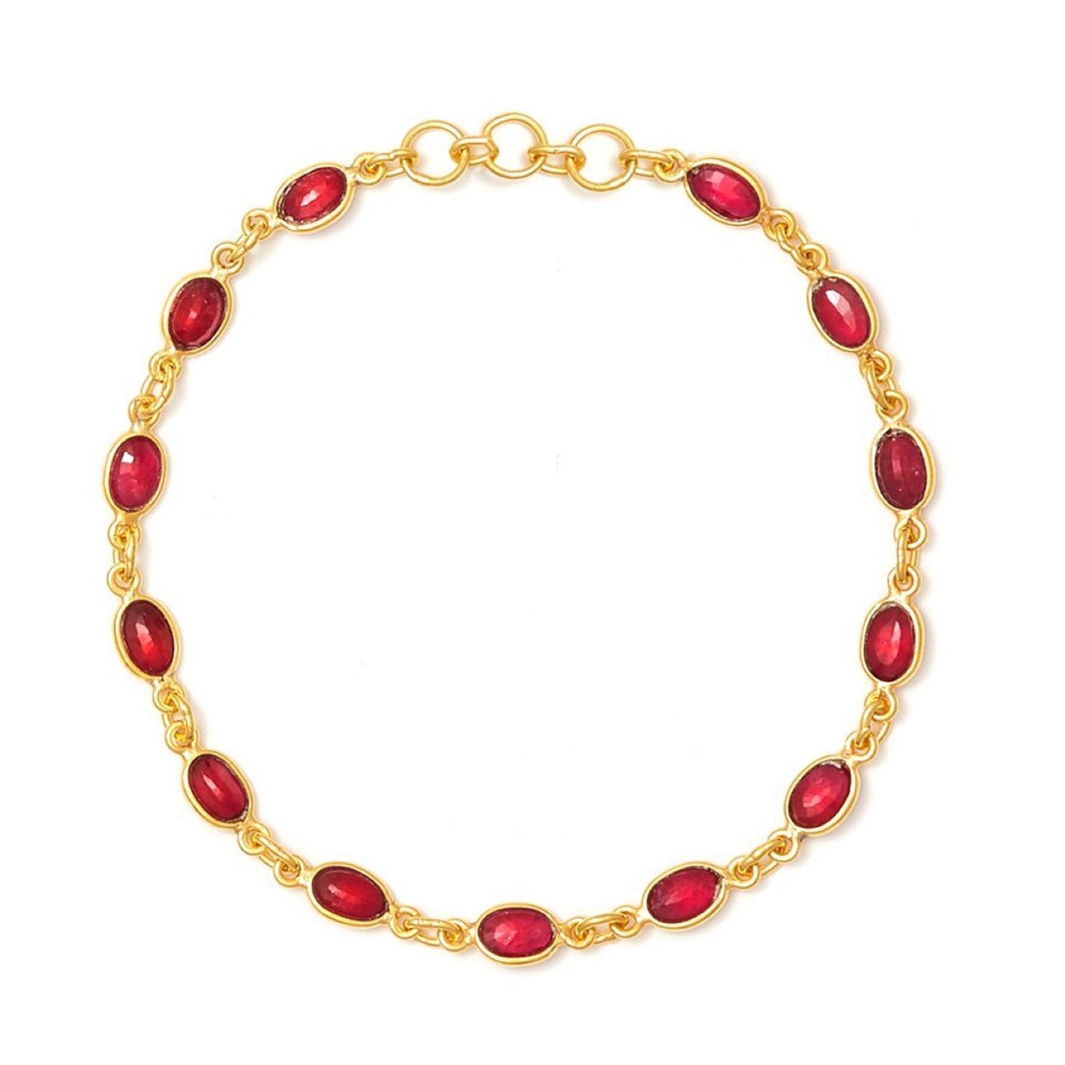 Ruby Rush Chain Bracelet