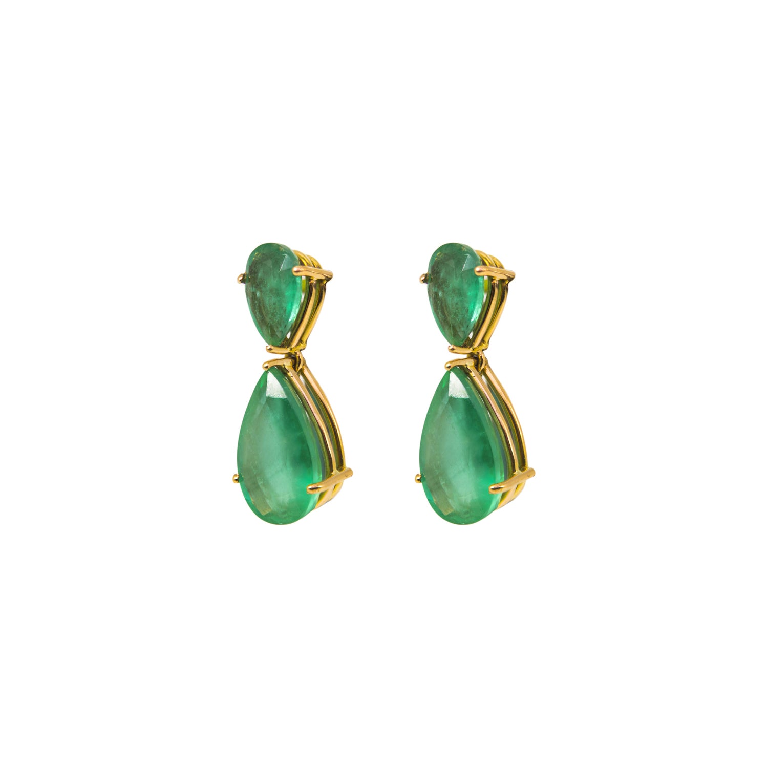 Certified Emerald Chandelier Earrings