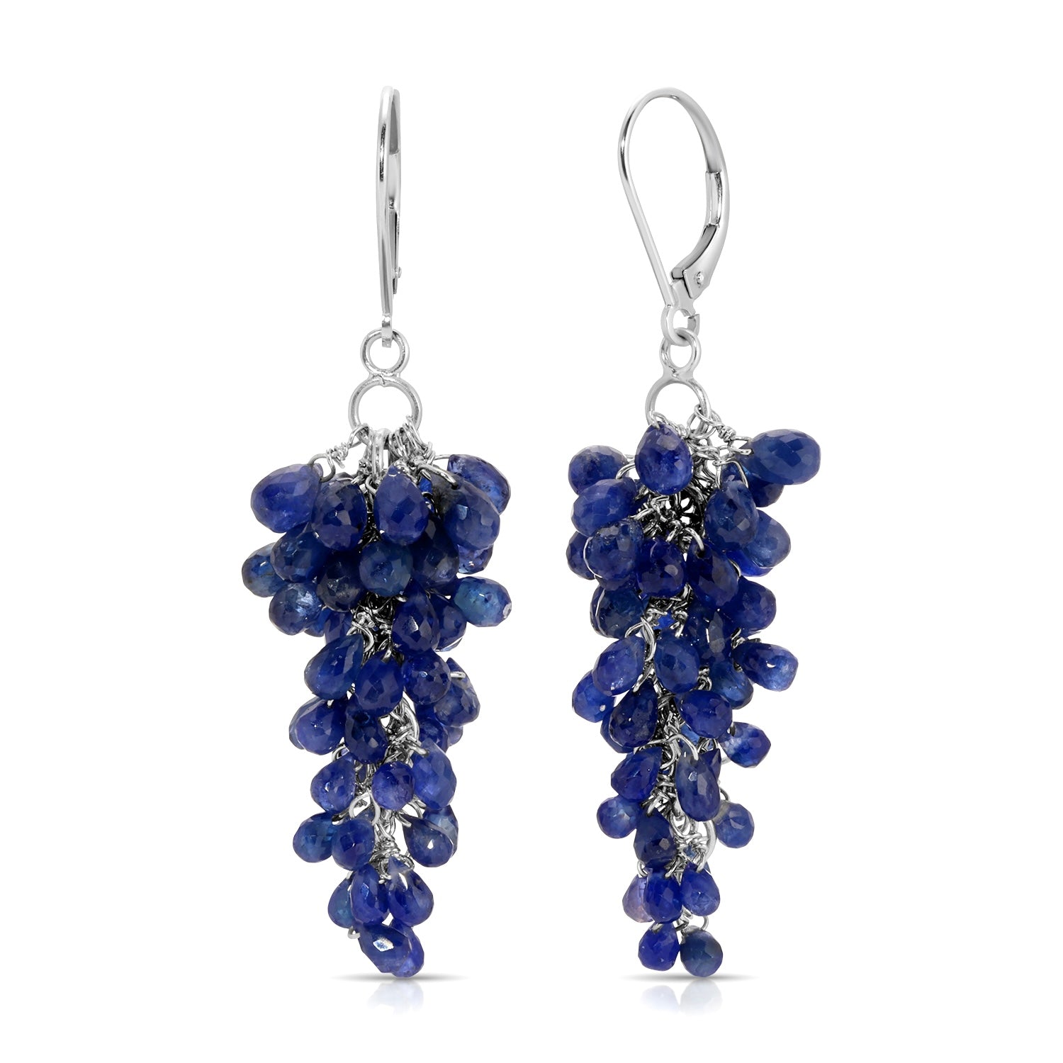 Burmese Sapphire Chandelier Earrings