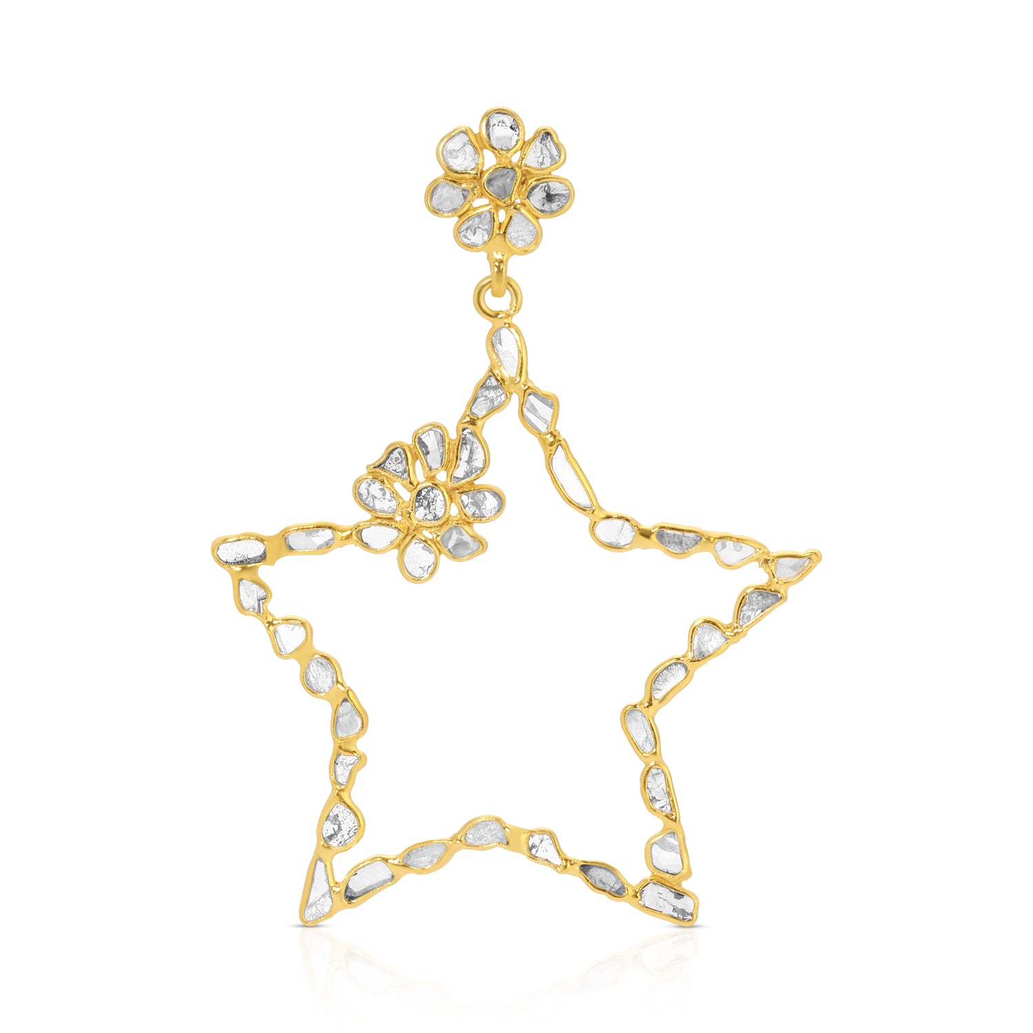 Star Diamond Diaphanous Earrings
