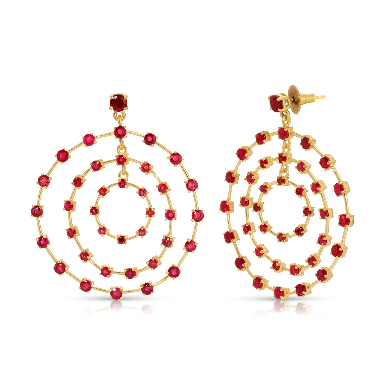 Ruby Front Facing Hoops