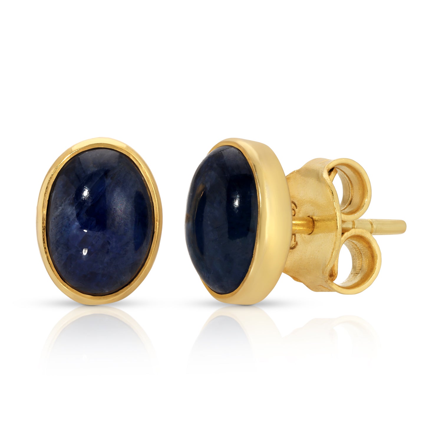 Sapphire Cabochon Dash Studs