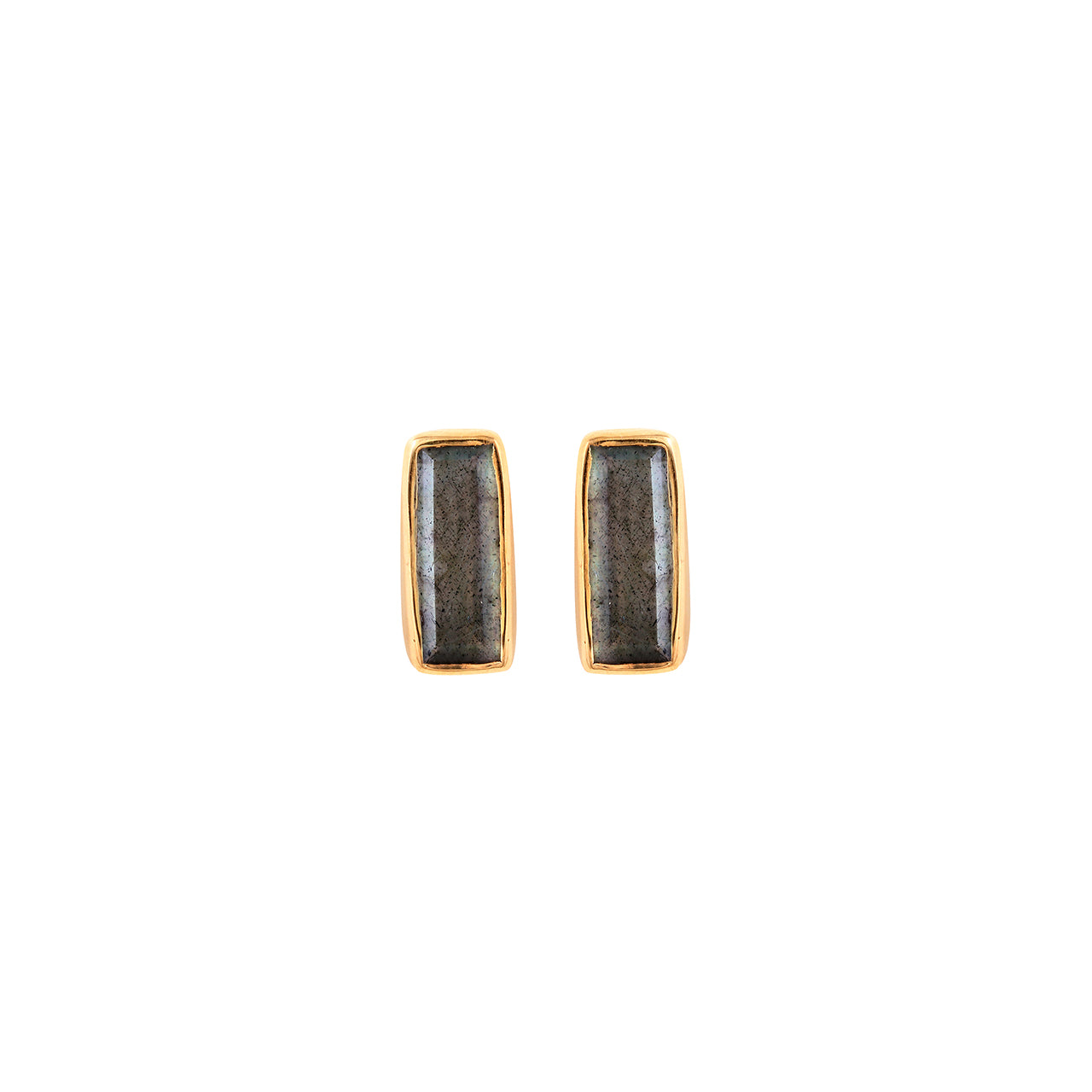 Black Moonstone Dash Studs