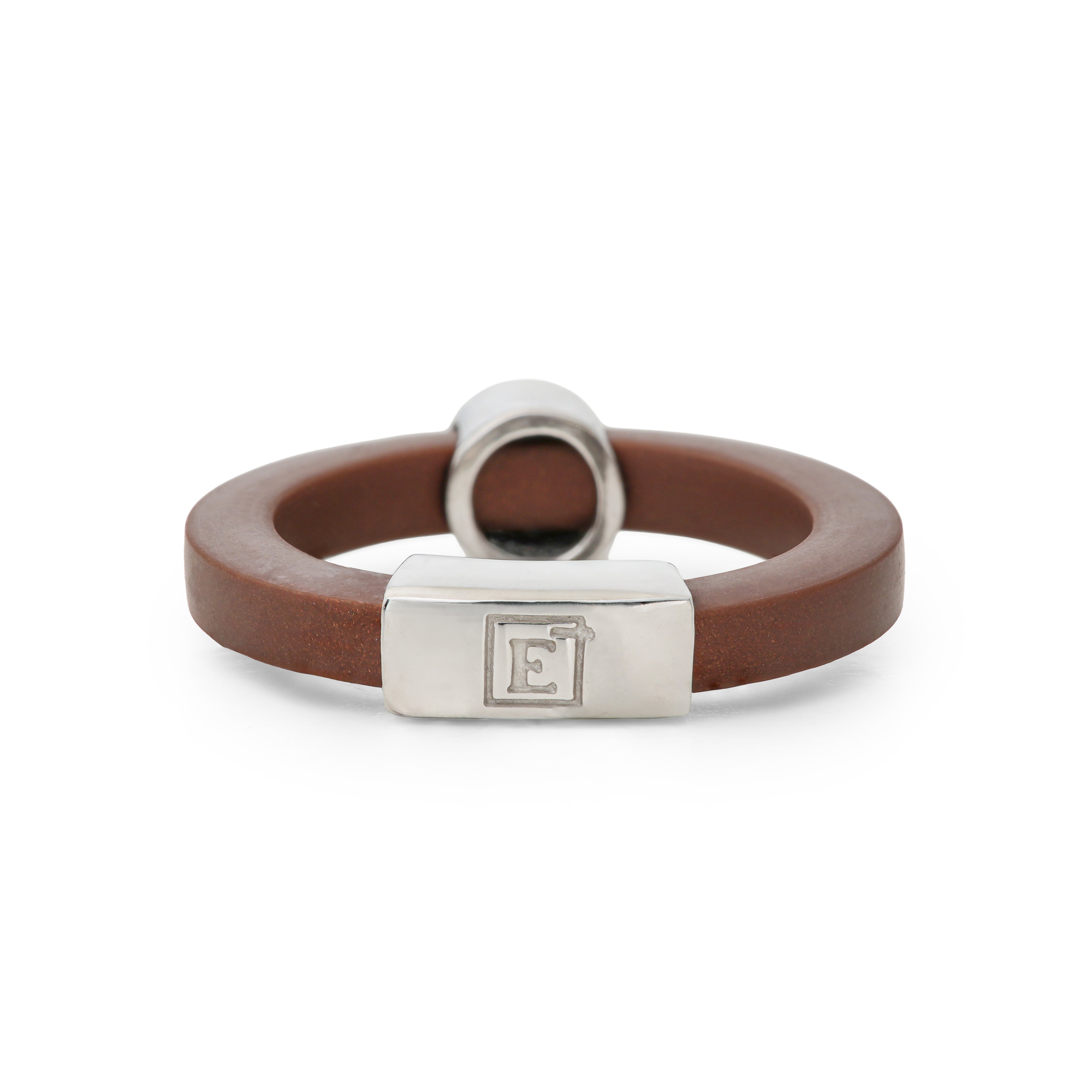Chocolate Cirque Diamond White Gold Rubber Ring