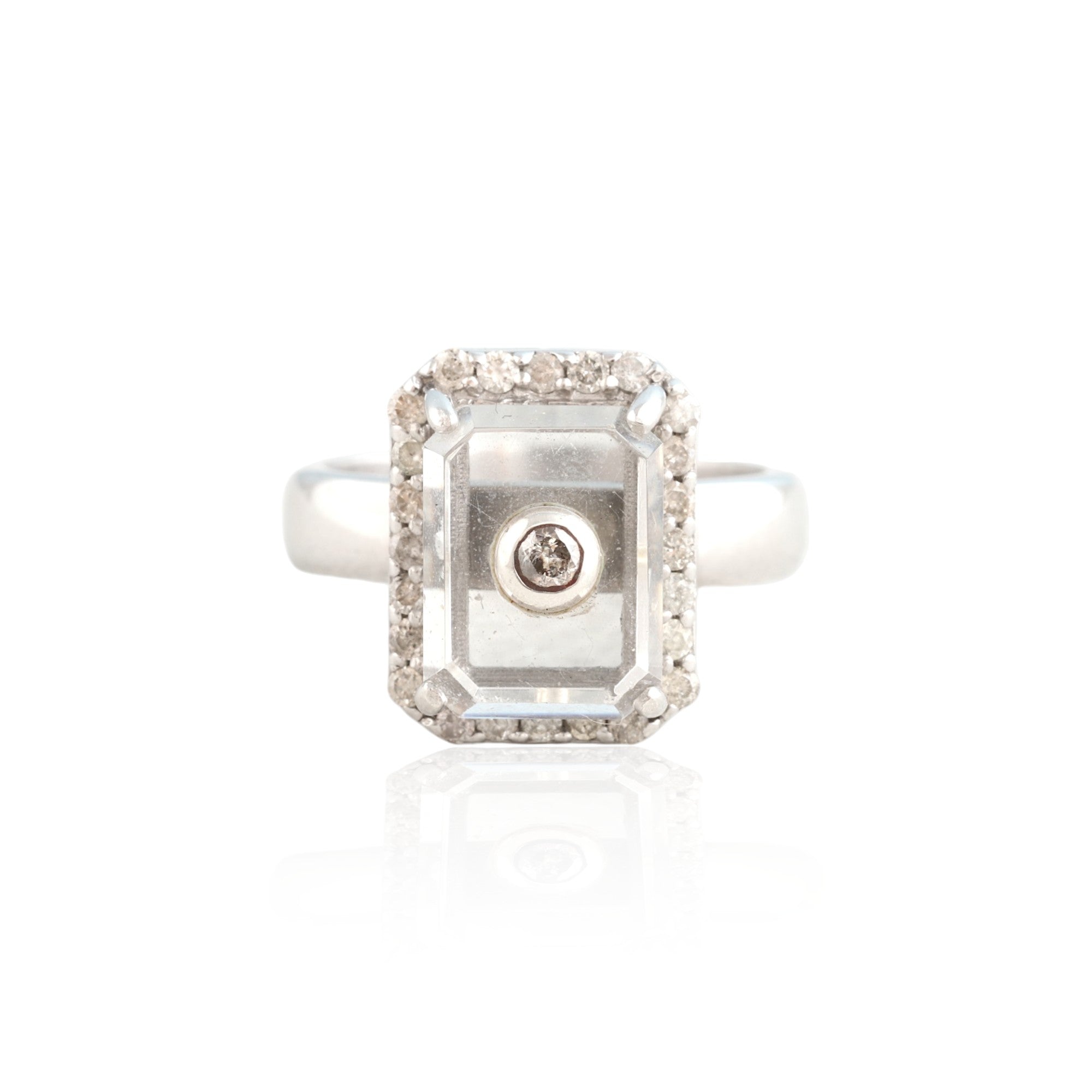 Diamond Crystal Pinky Ring