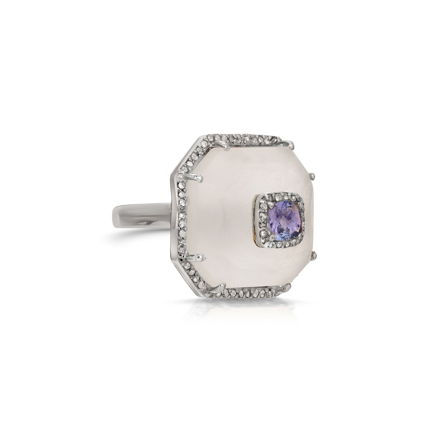 Sapphire Crystal Diamond Cocktail Ring