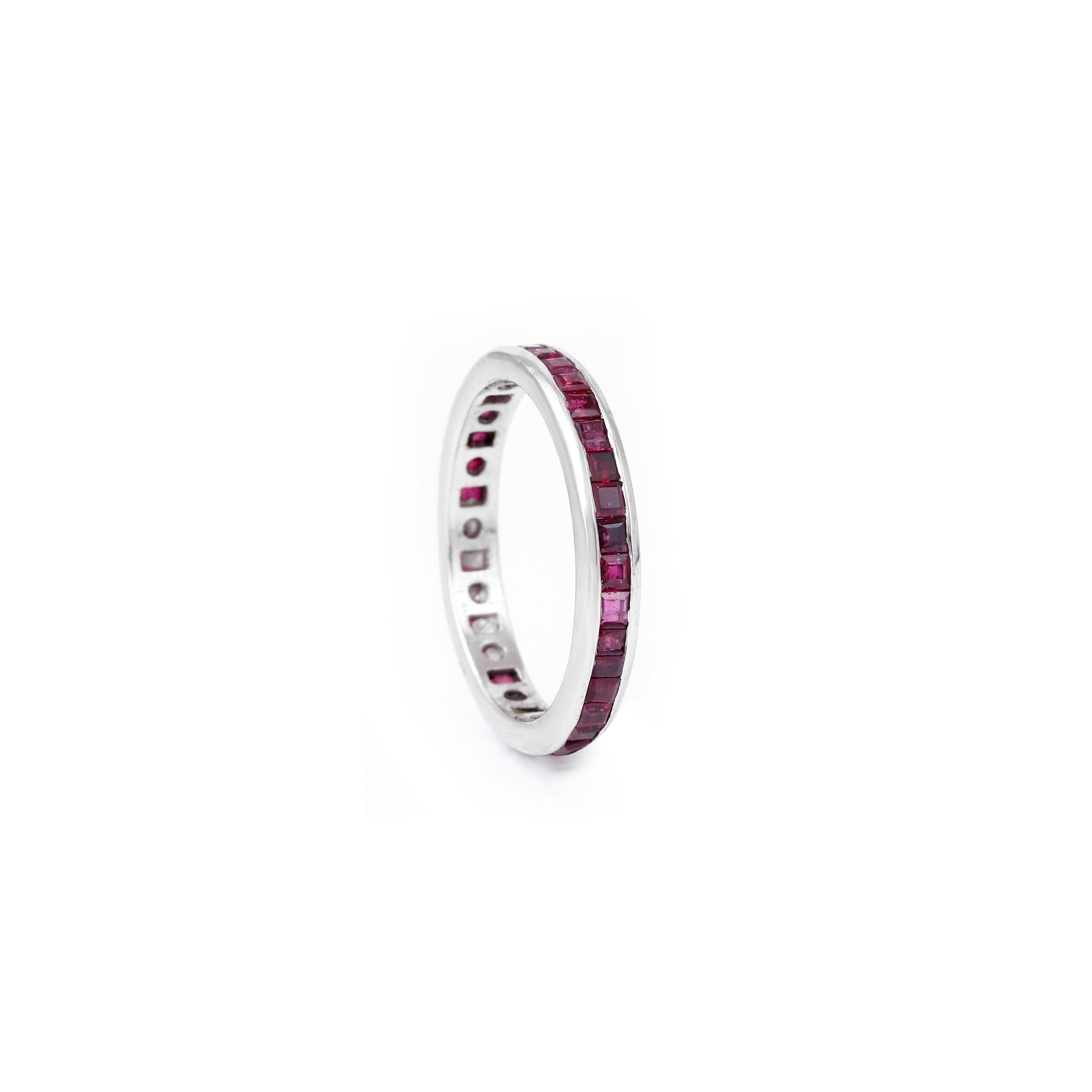 Ruby Baguette Eternity Band
