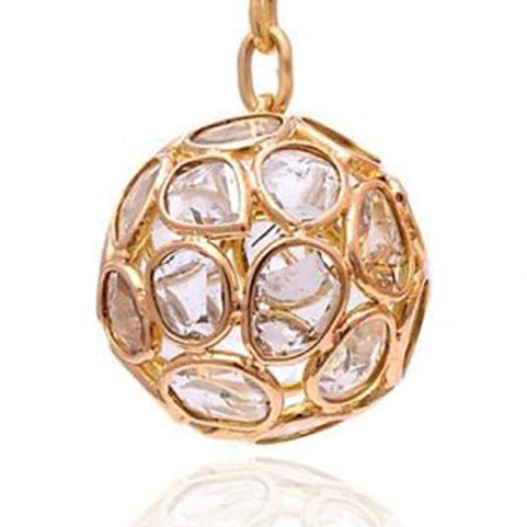 Diaphanous Diamond Disco Ball Drop Earrings