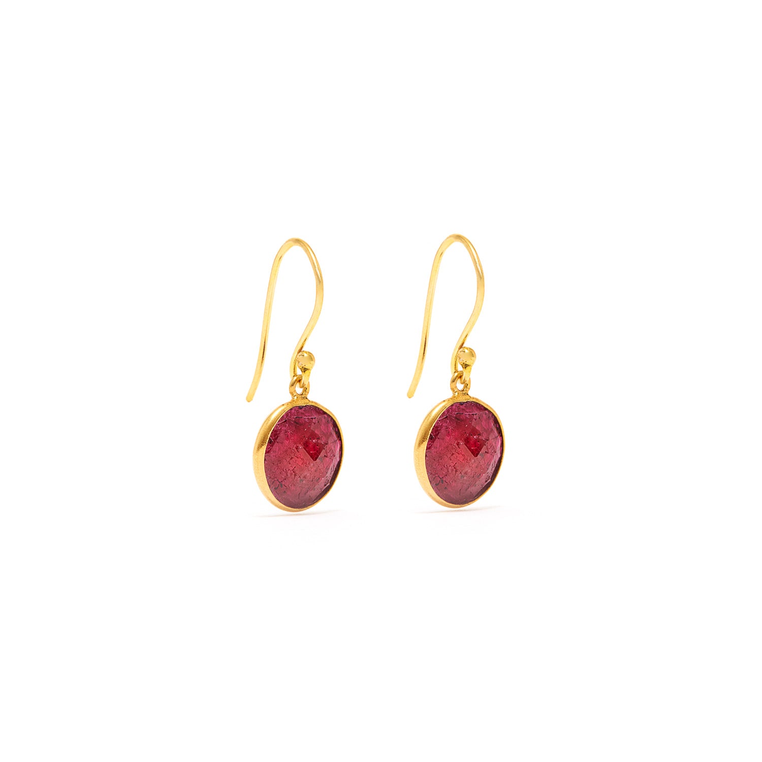 Petit Jai Ruby Cirque Earrings