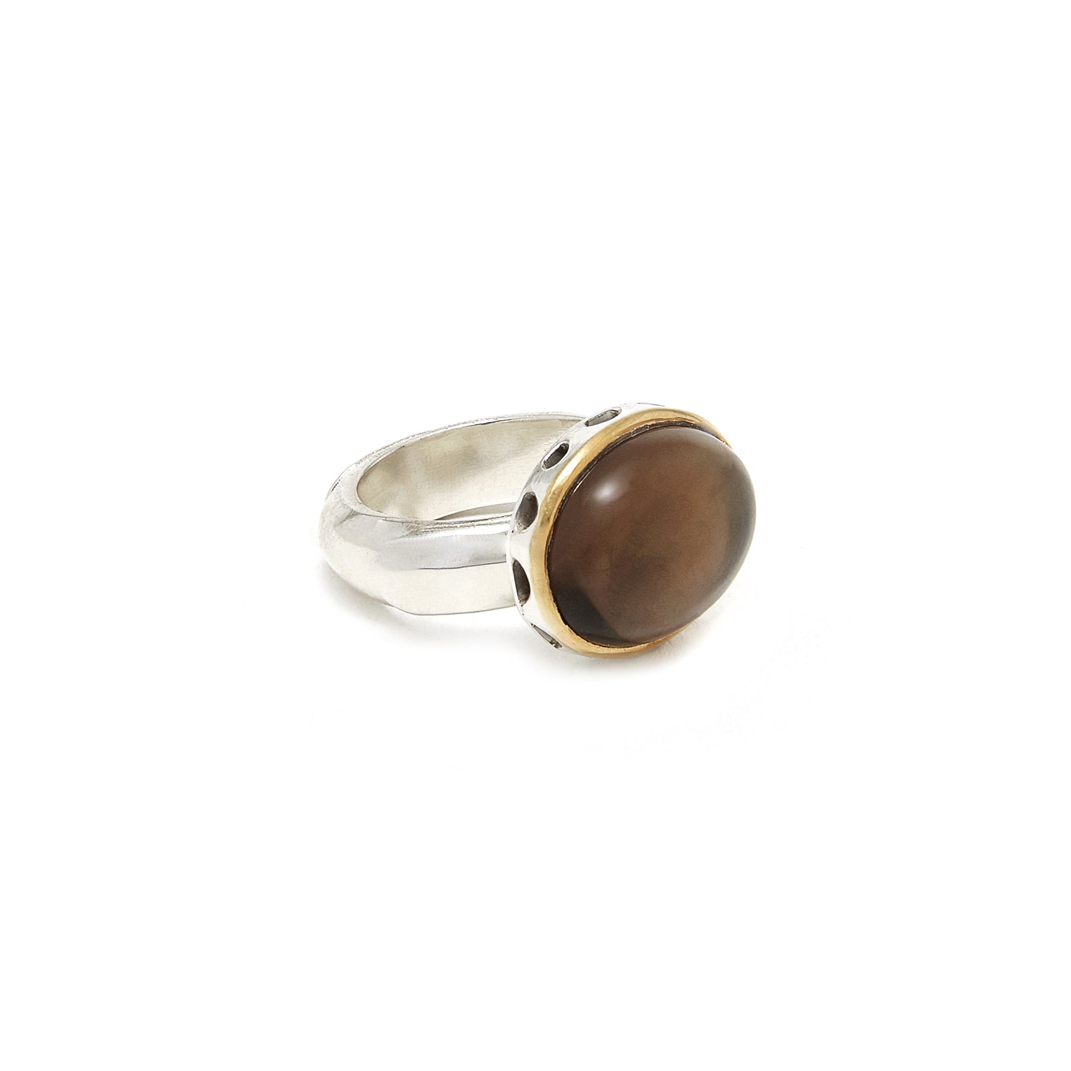 Smokey Quartz Rani Ring