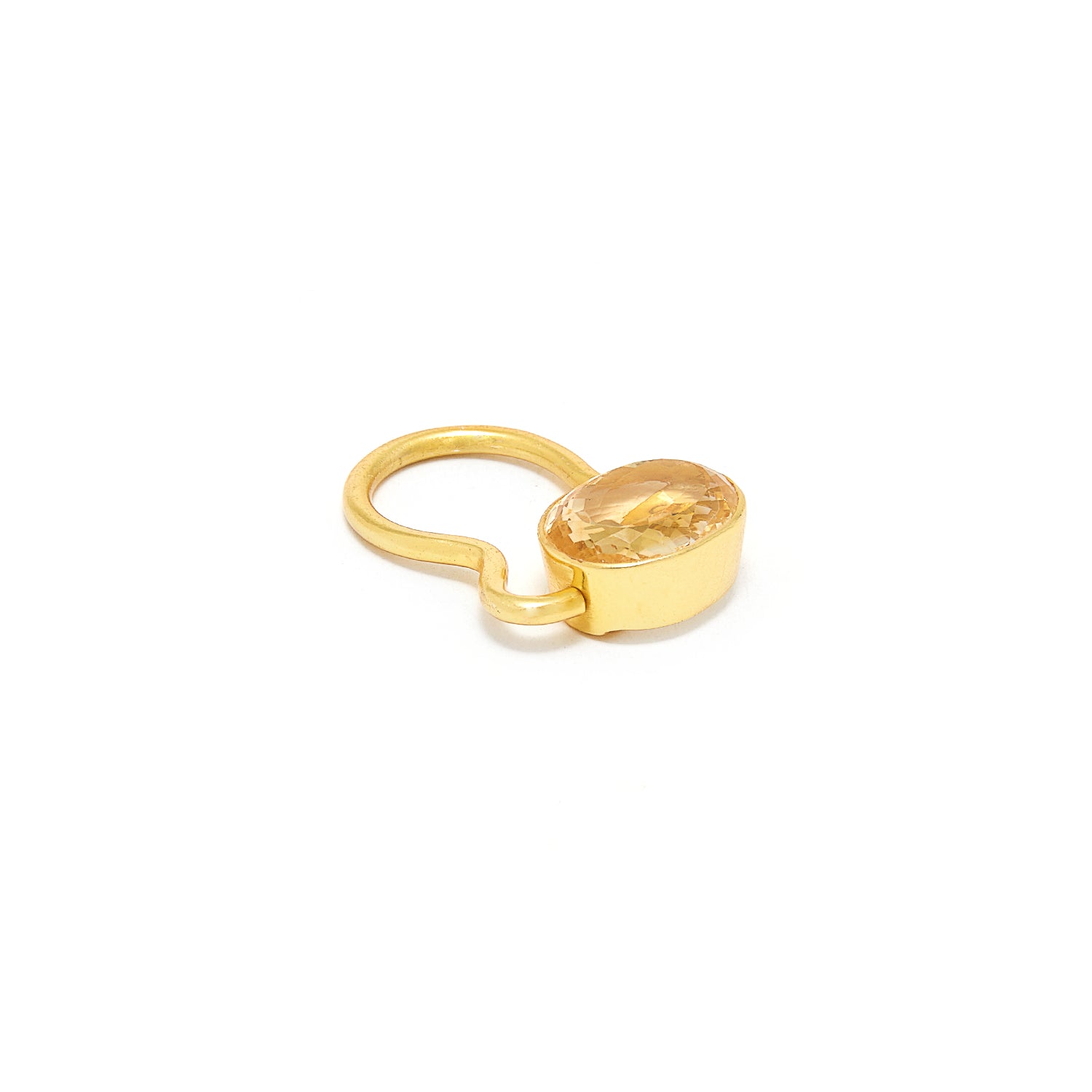 Blond Citrine Mogul Ring-Ring-Jaipur Atelier
