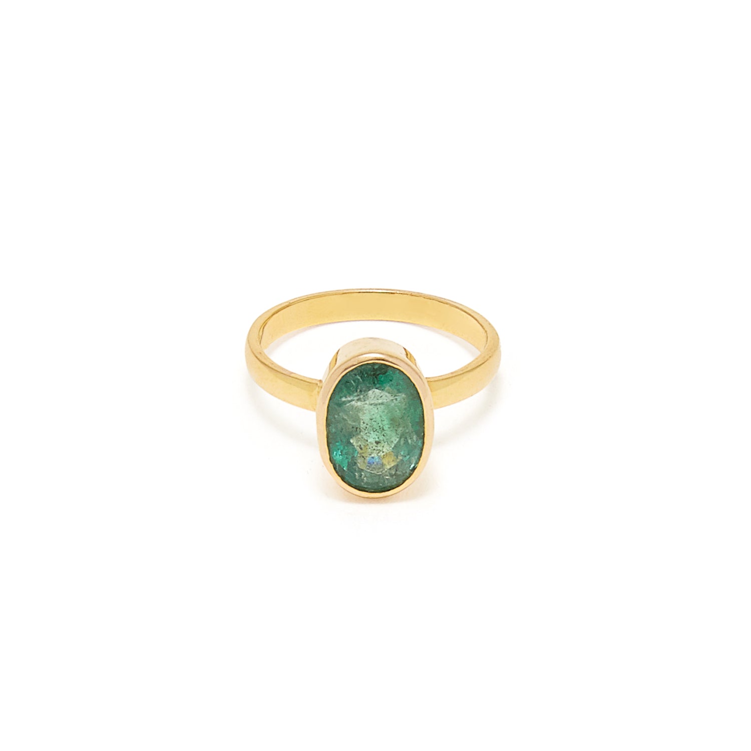 Emerald Navratan Astrology Gold Ring