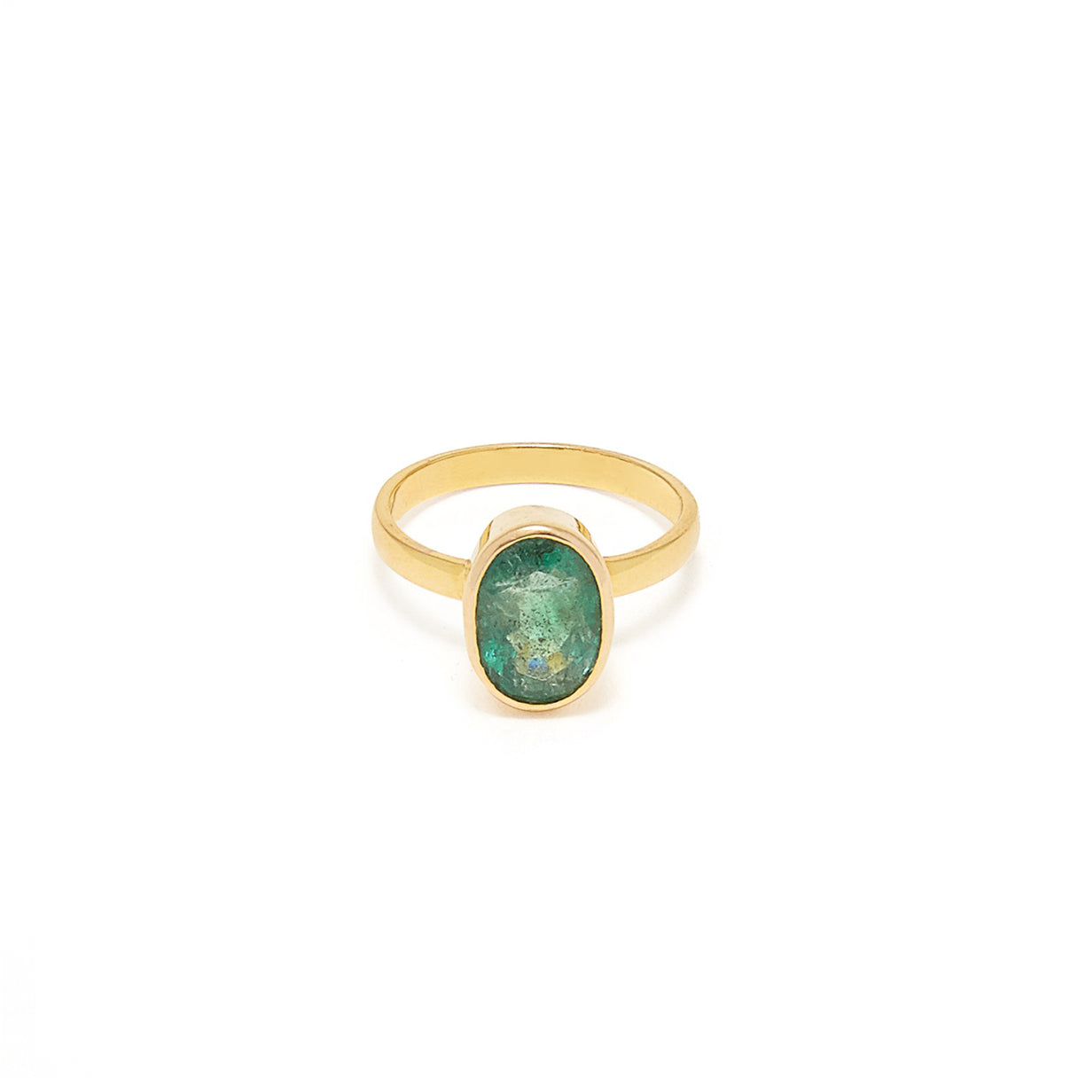 Emerald Navratan Astrology Gold Ring