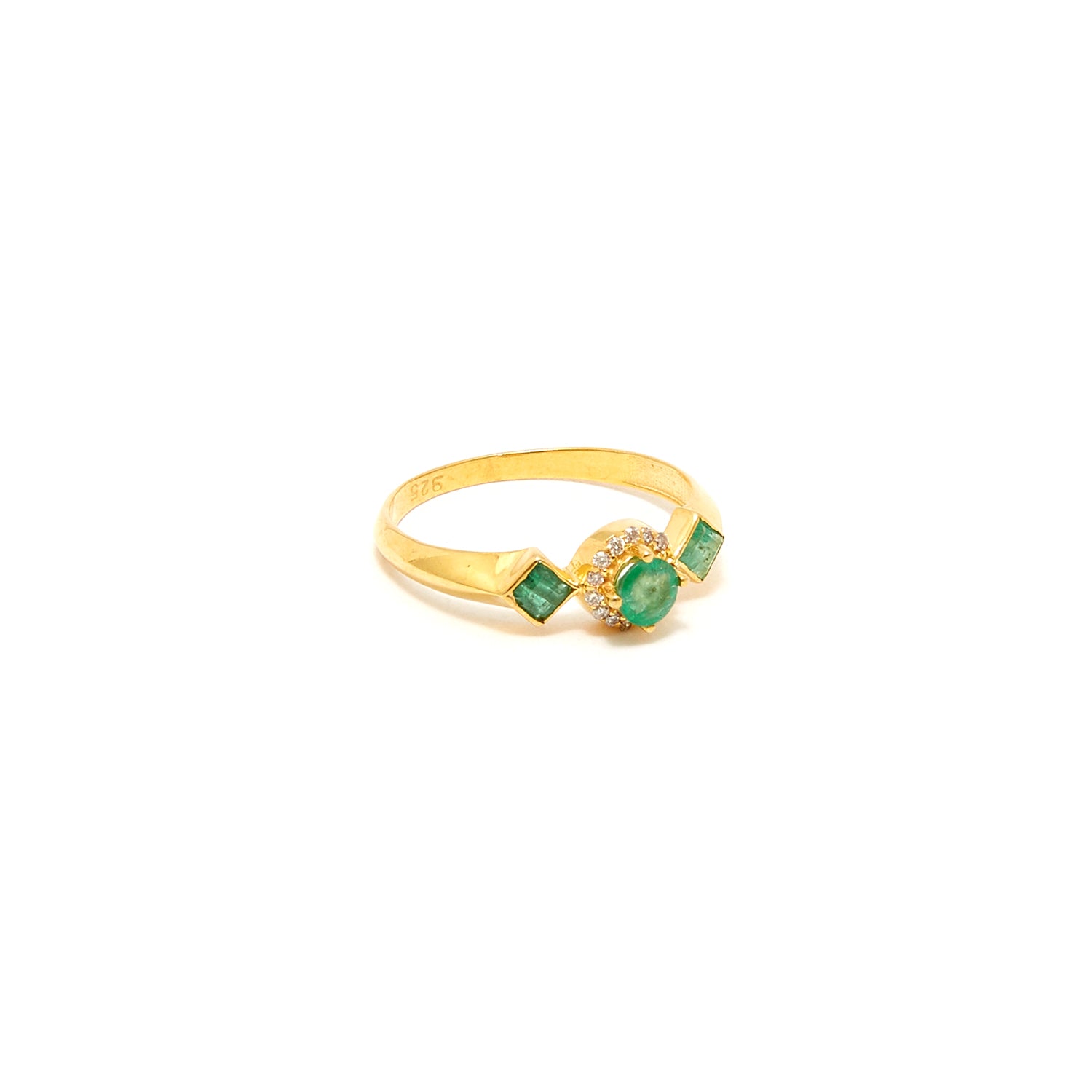 Petit Jai Emerald Diamond Six Ring