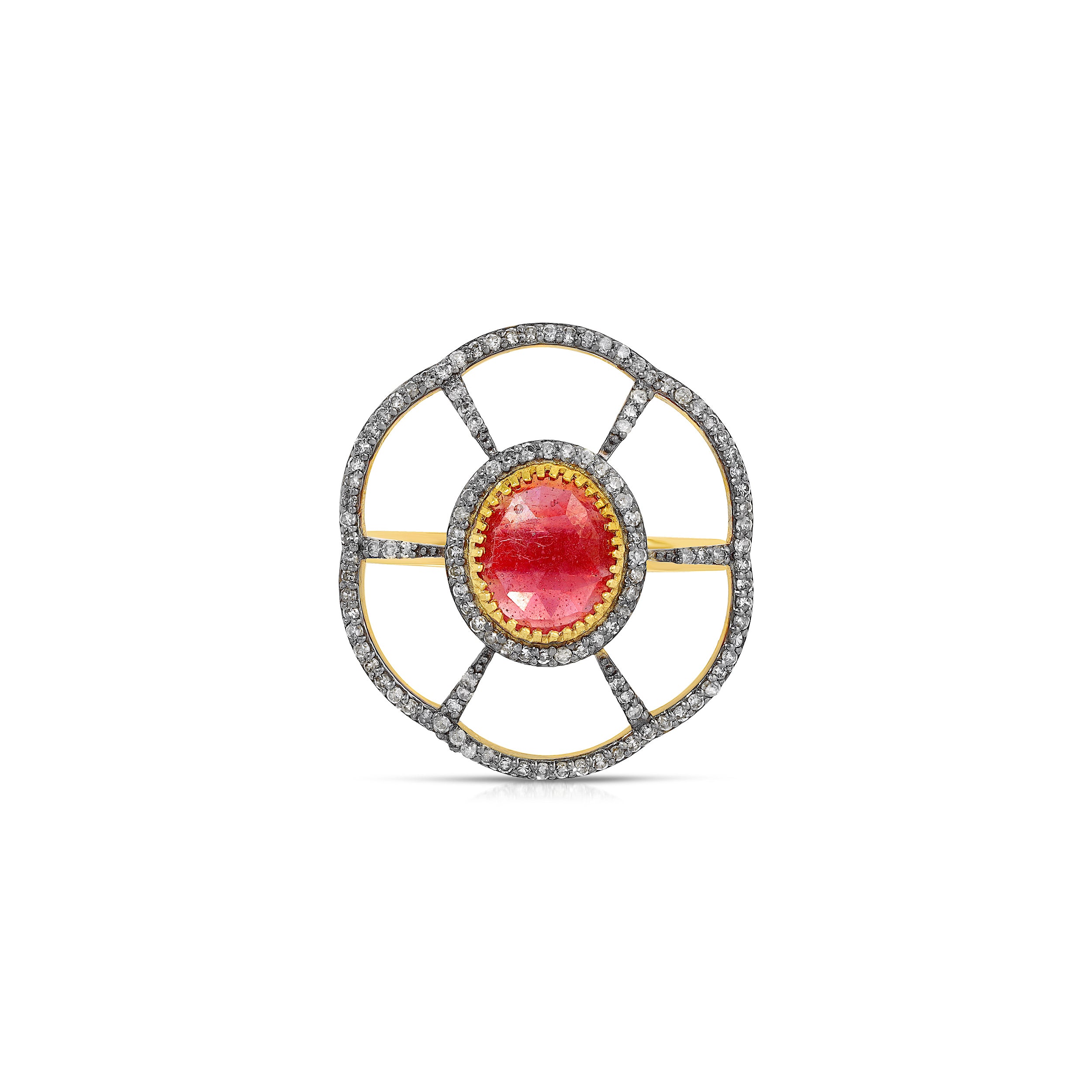 Ruby Diamond Dress Ring