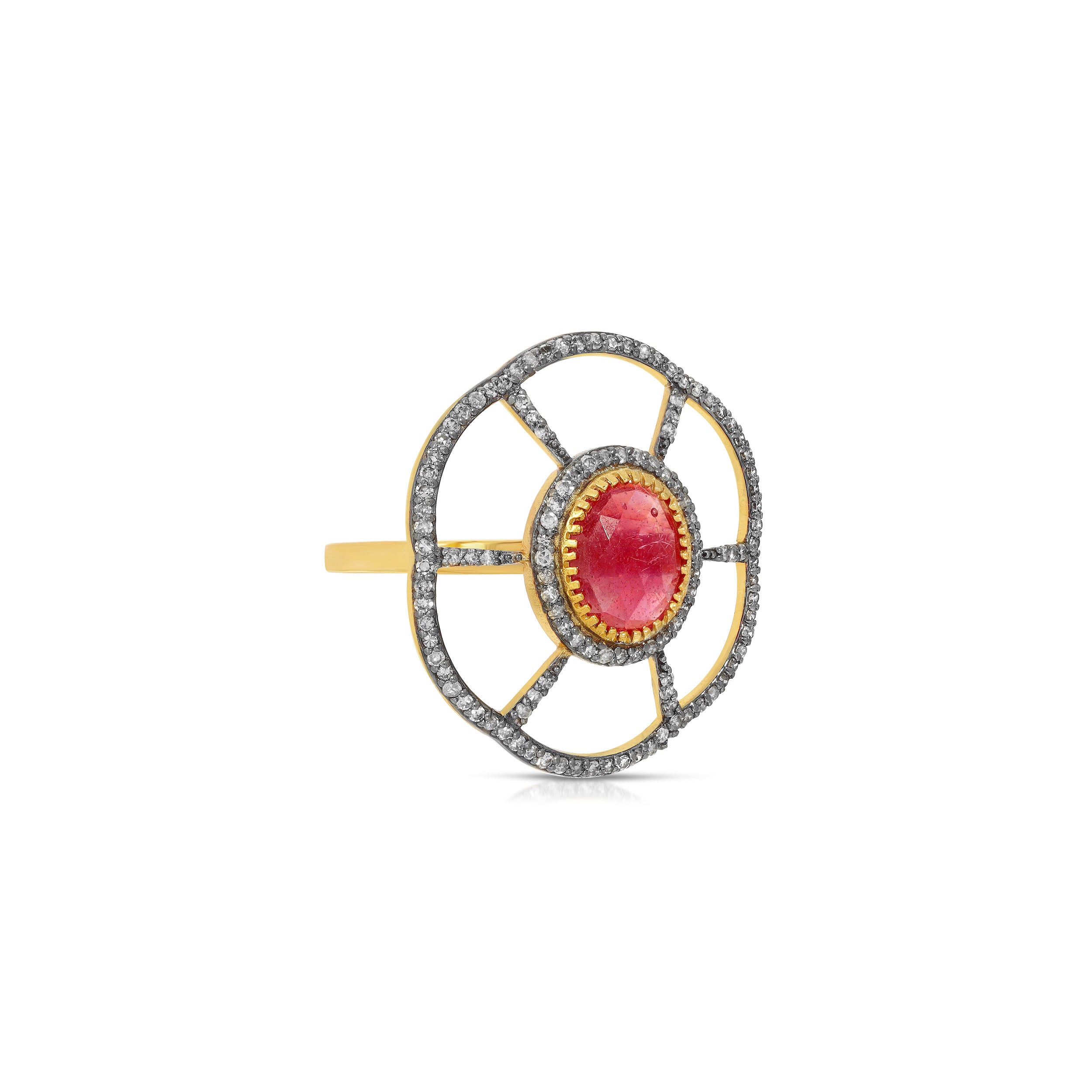Ruby Diamond Dress Ring