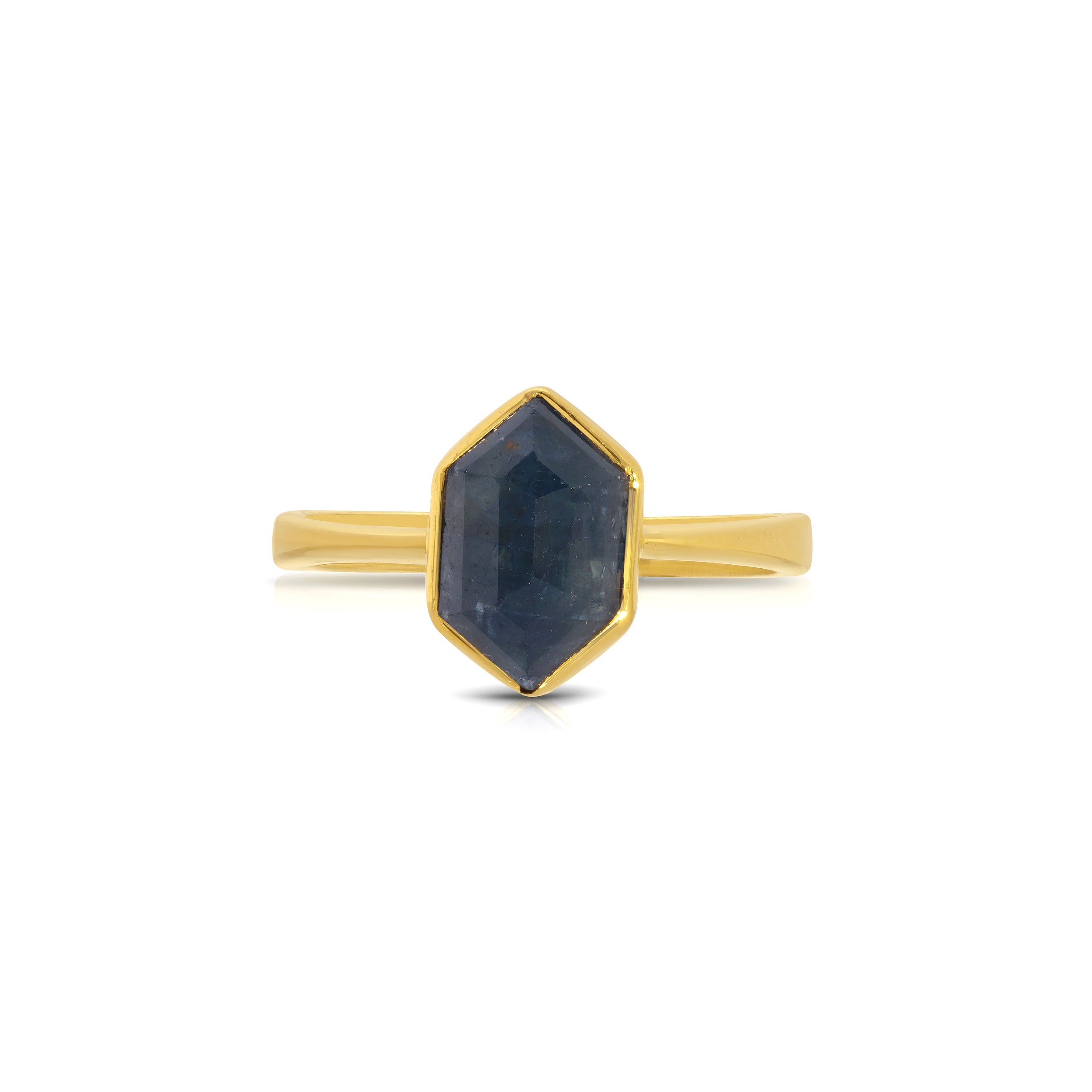 Honeycomb Blue Sapphire Ring