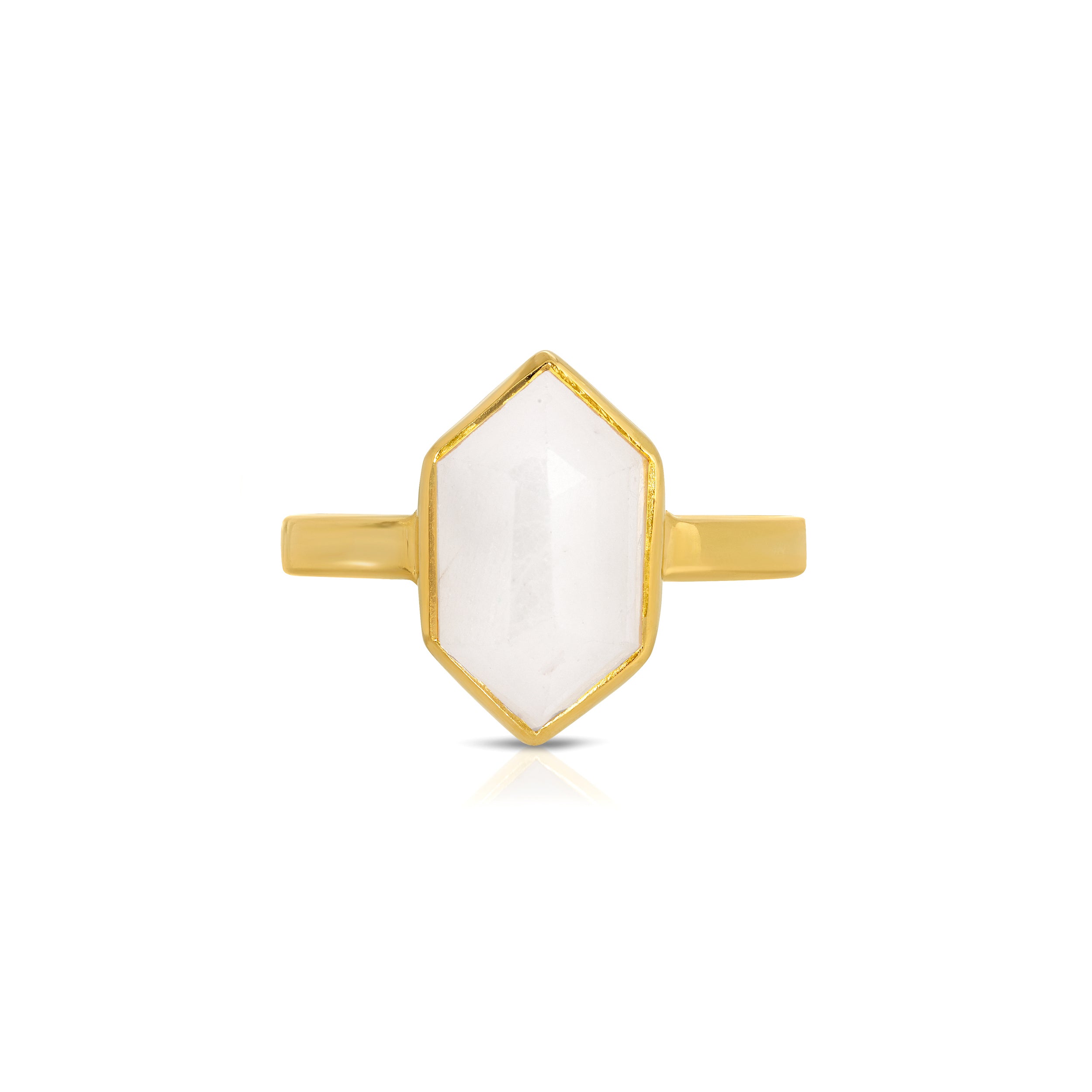 Honeycomb White Sapphire Ring