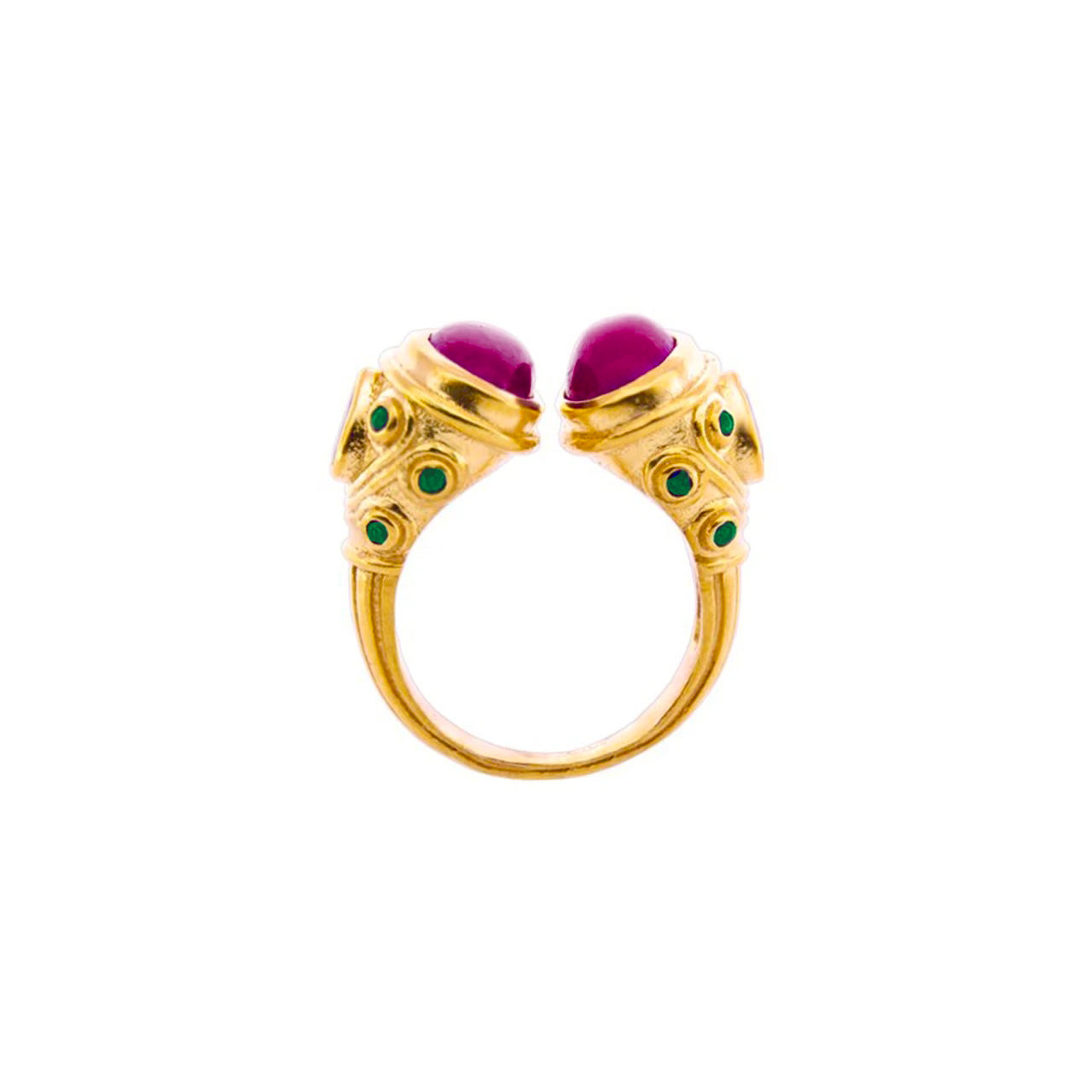 Ruby Emerald Maharani Ring